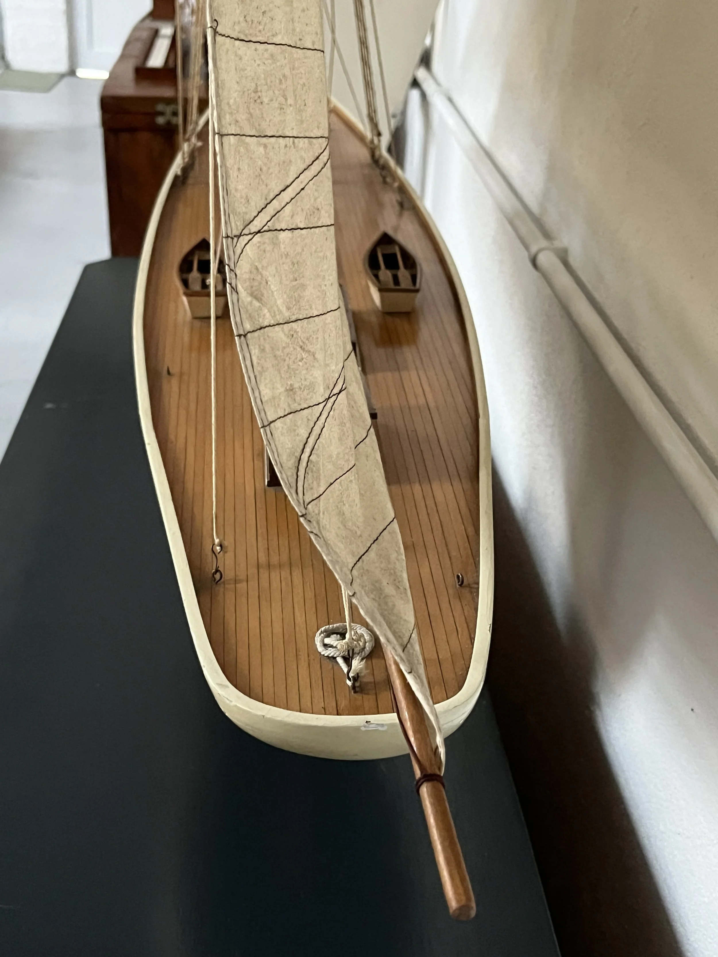 Secondhand vintage sailboat model