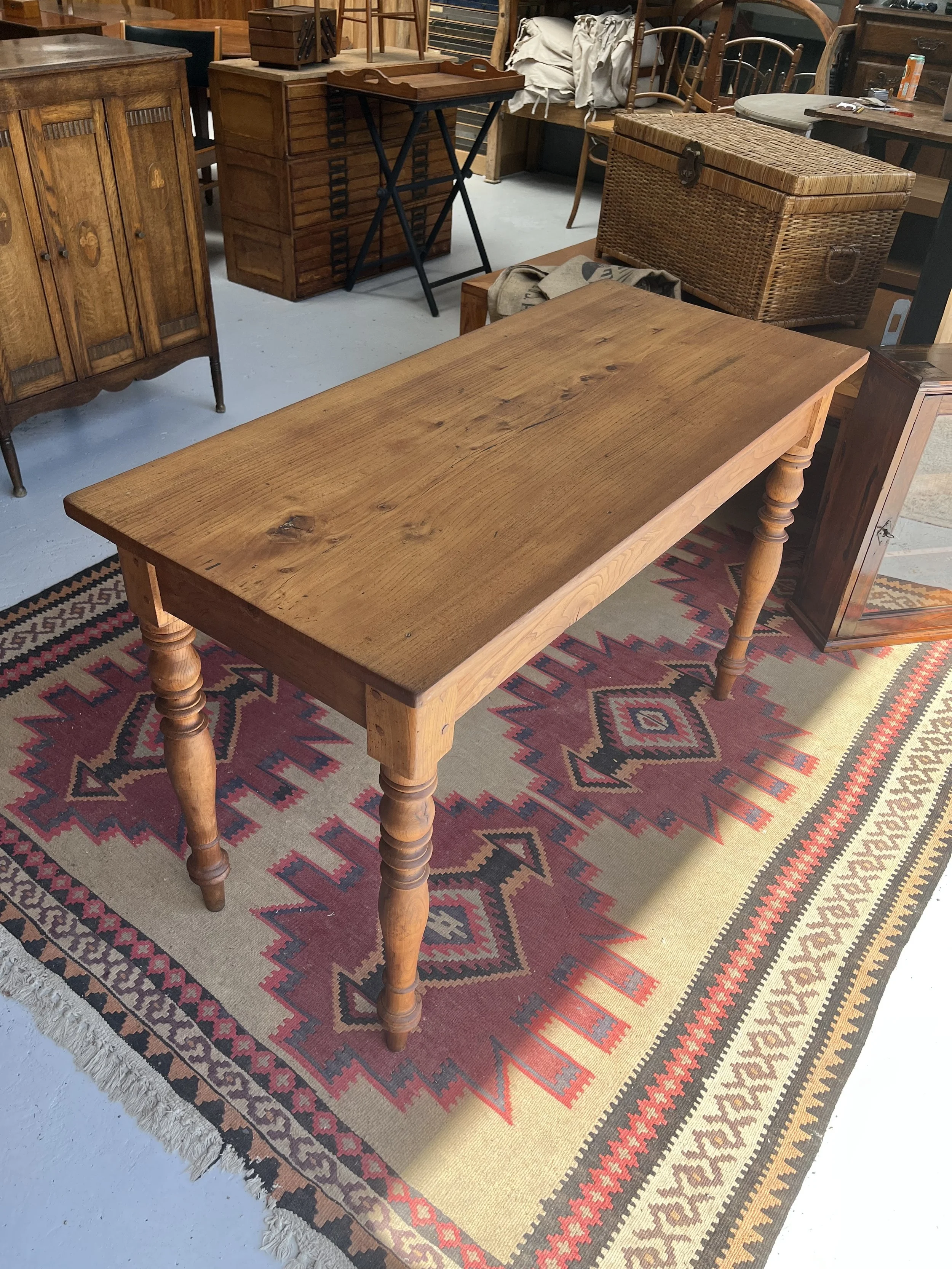 Secondhand vintage rectangular table