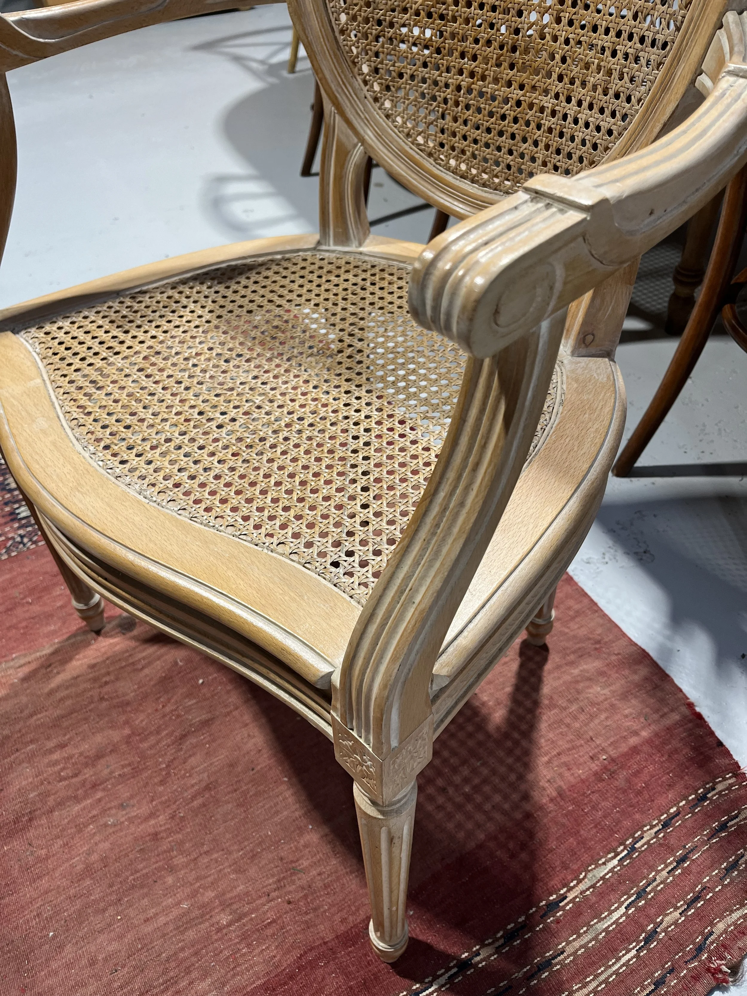 Secondhand vintage armchairs