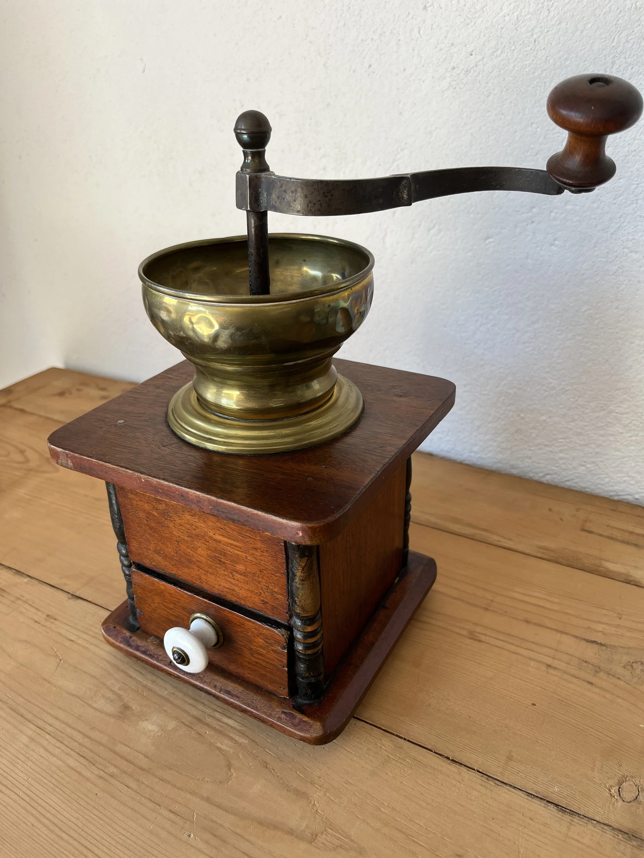 Secondhand vintage coffee grinder
