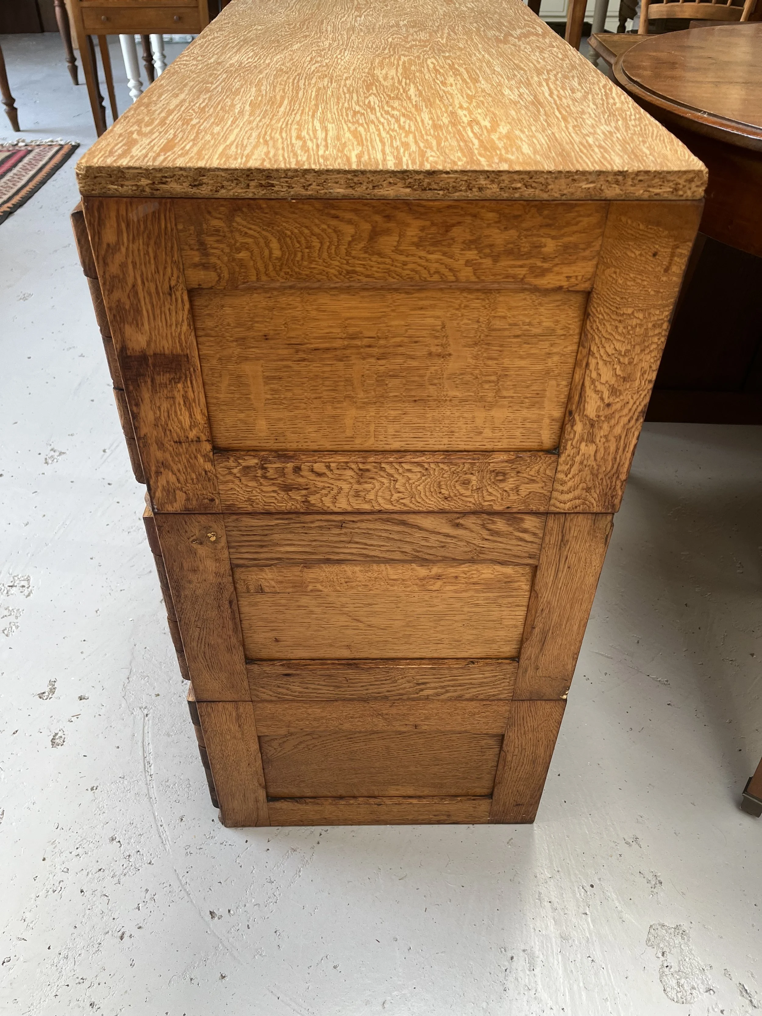 Secondhand vintage map chest filing cabinet
