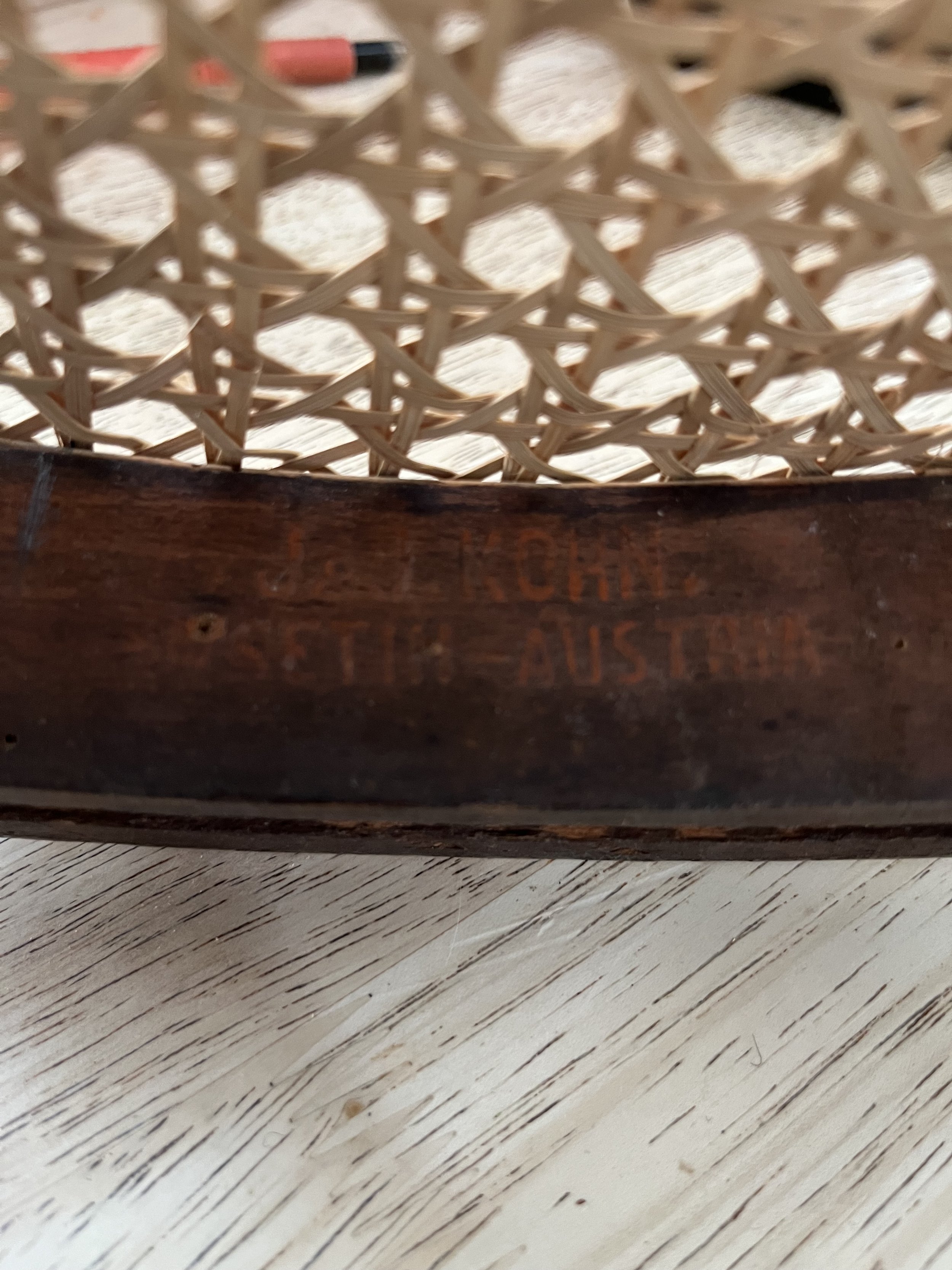 Secondhand vintage bentwood bistro chairs