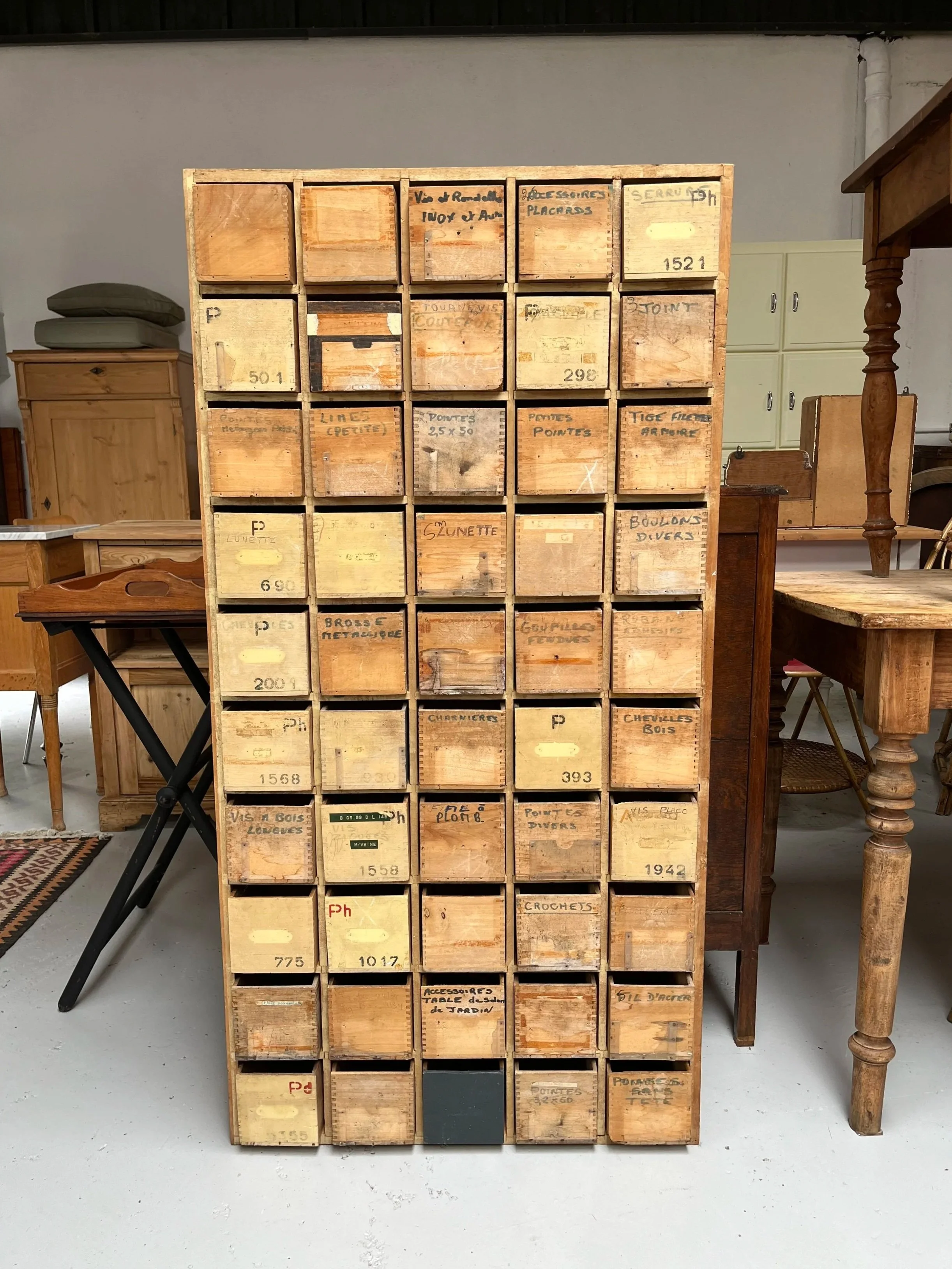 Secondhand vintage industrial cabinet