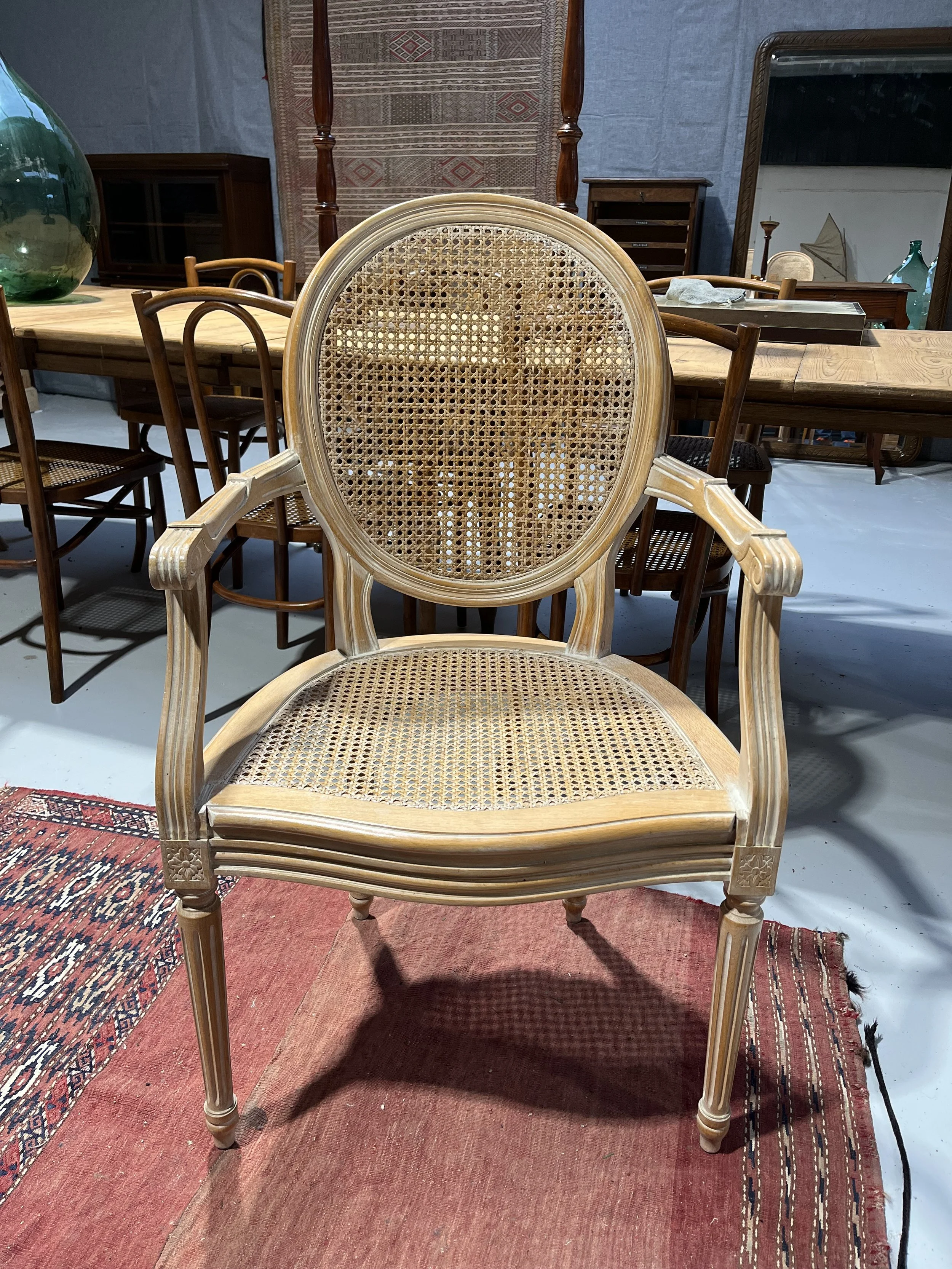 Secondhand vintage armchairs