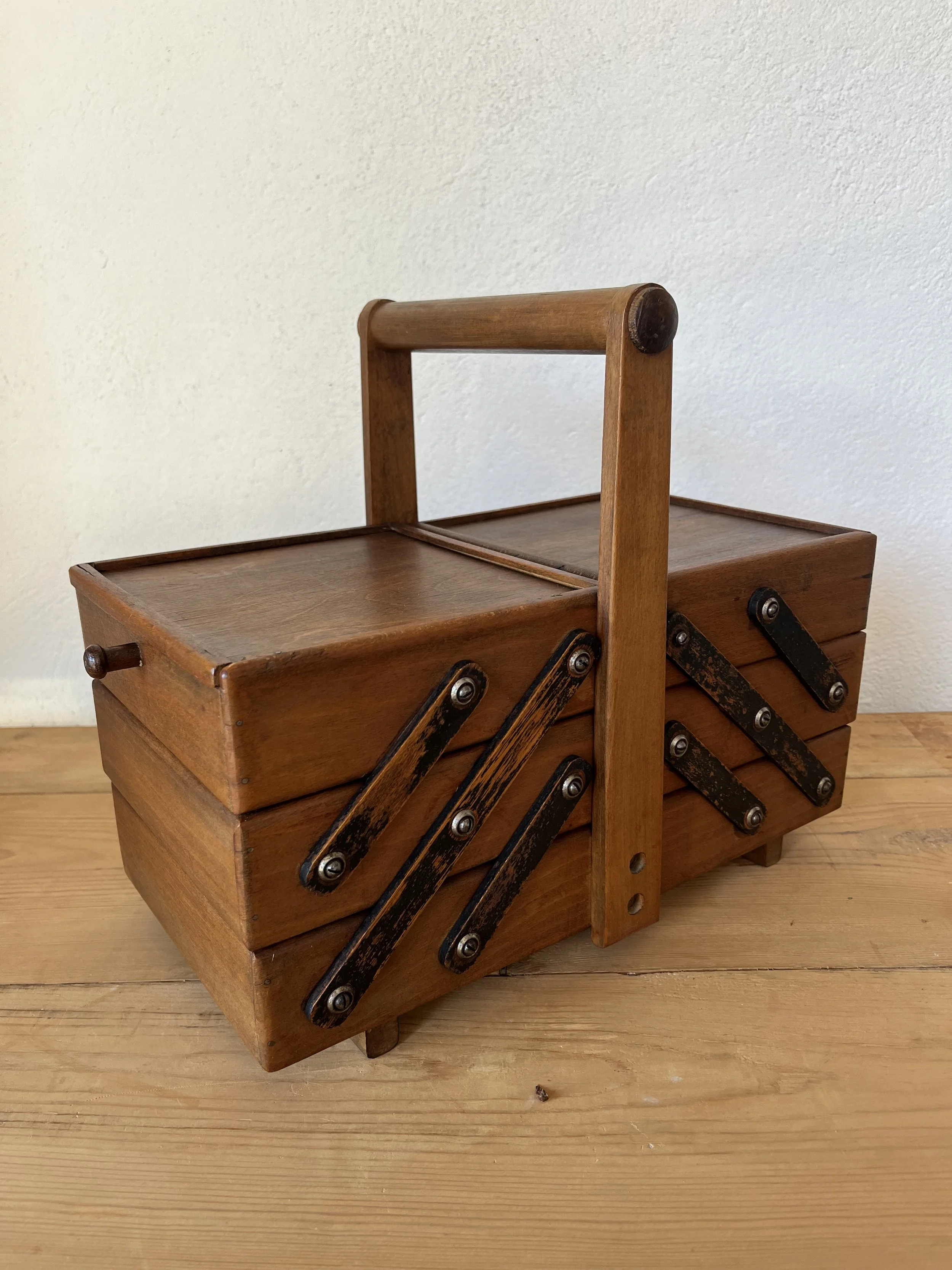 Secondhand vintage sewing box