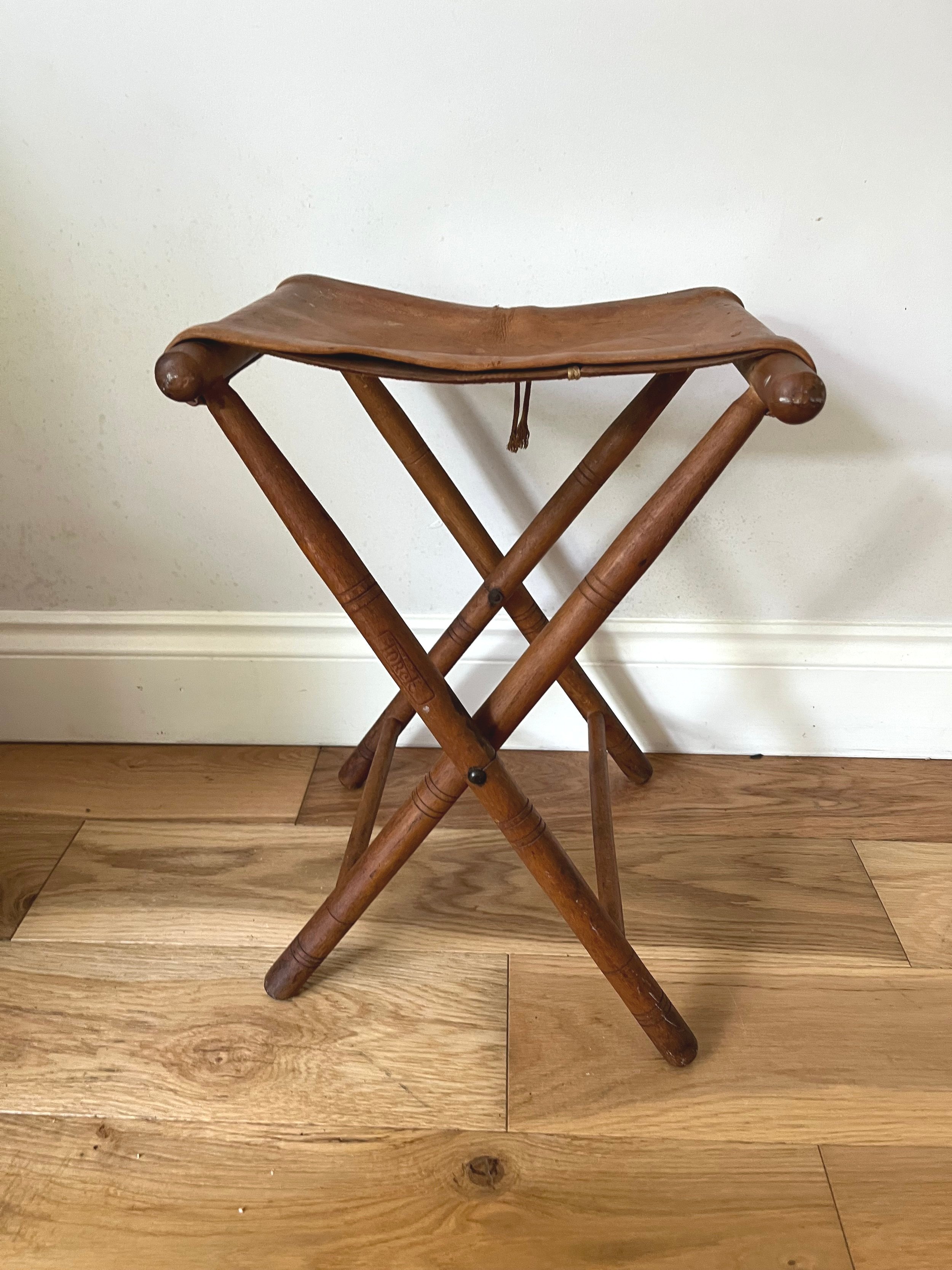 Secondhand vintage folding stool