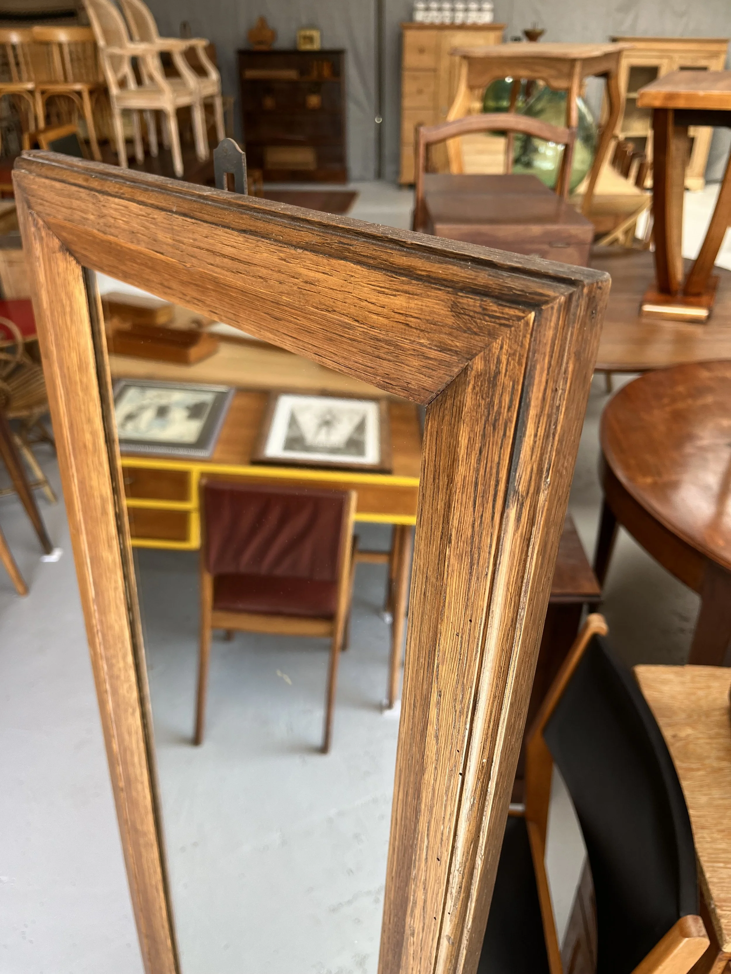 Secondhand vintage leaner mirror