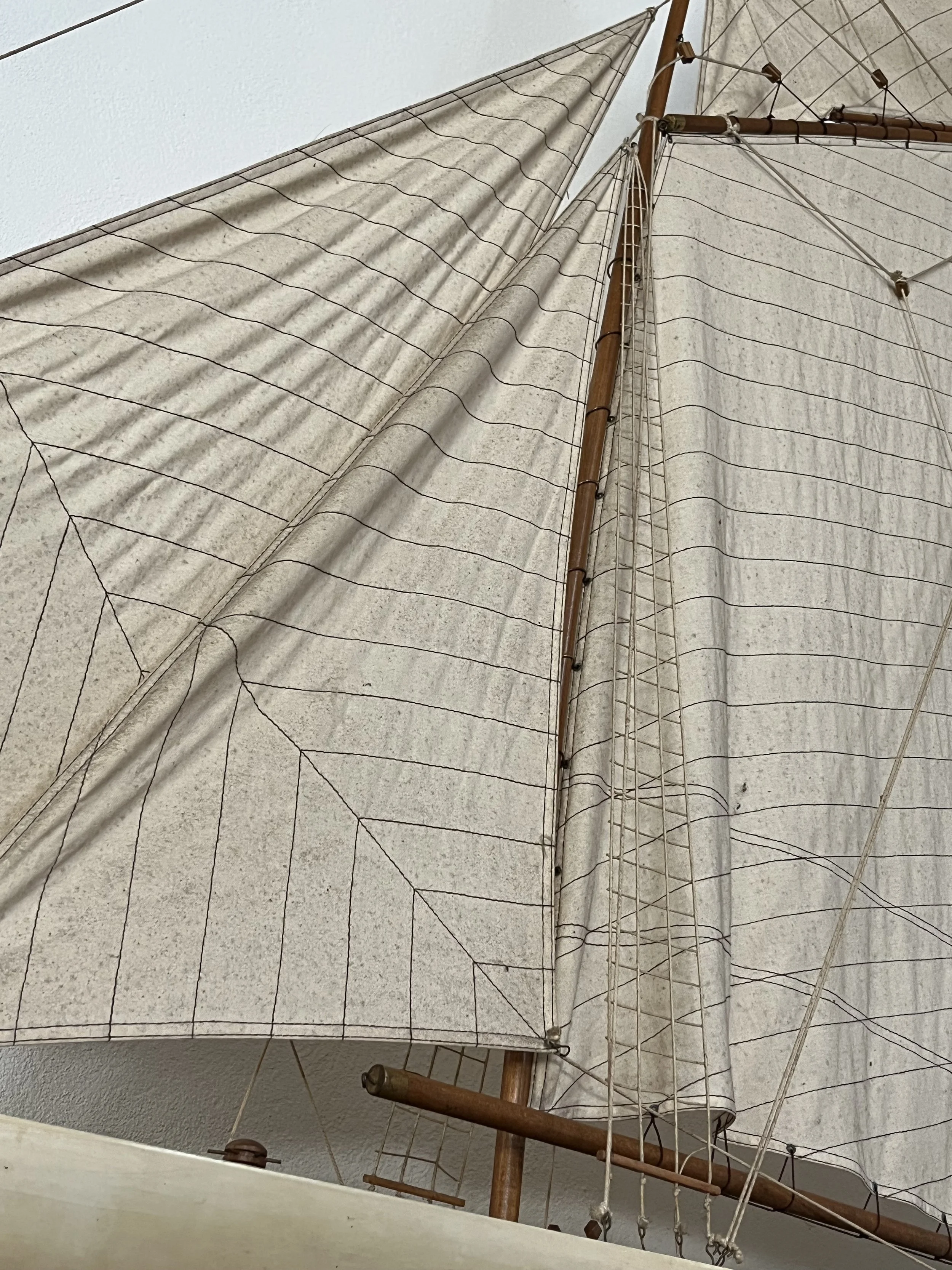 Secondhand vintage sailboat model