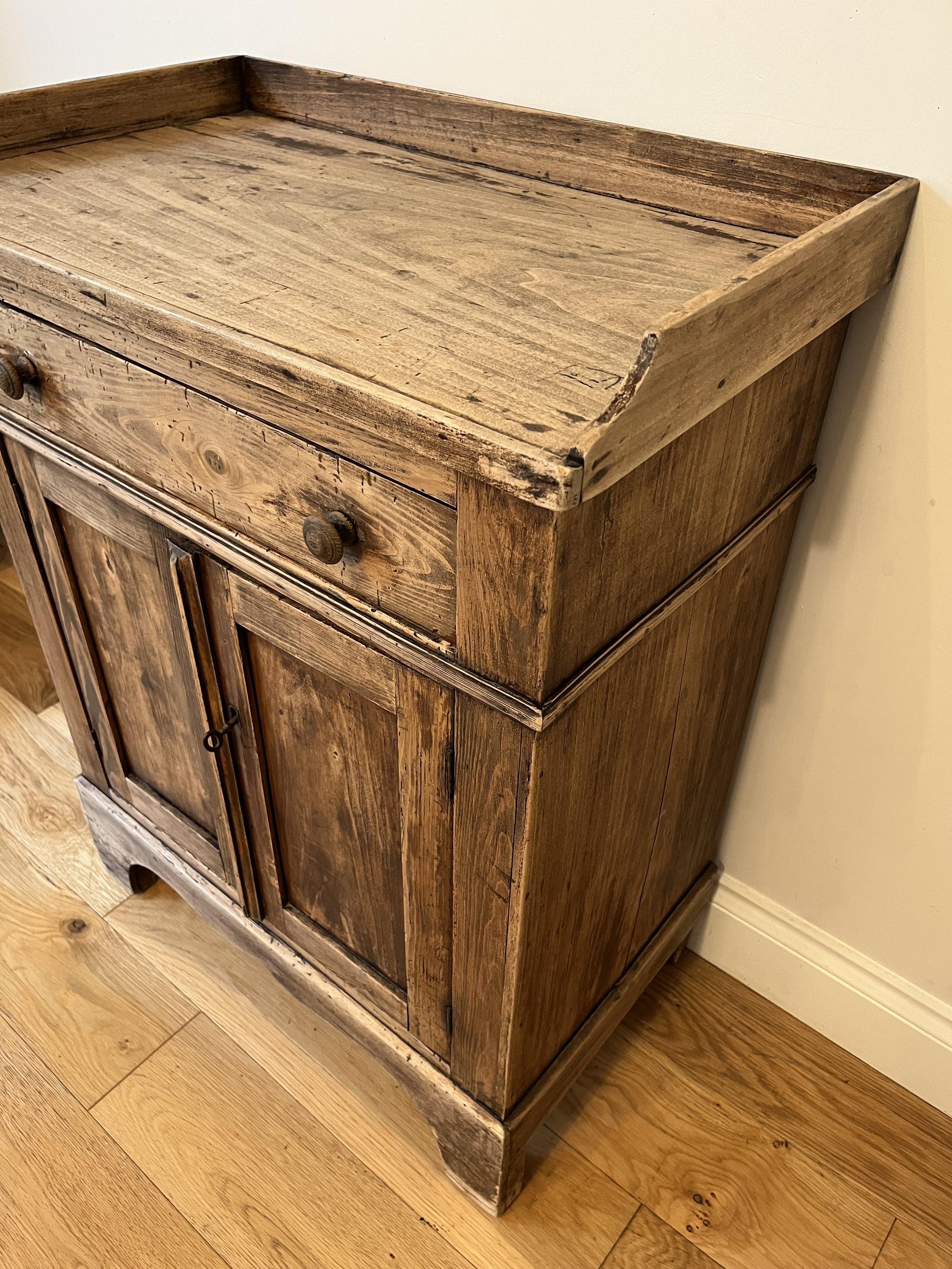 Secondhand vintage pine cupboard