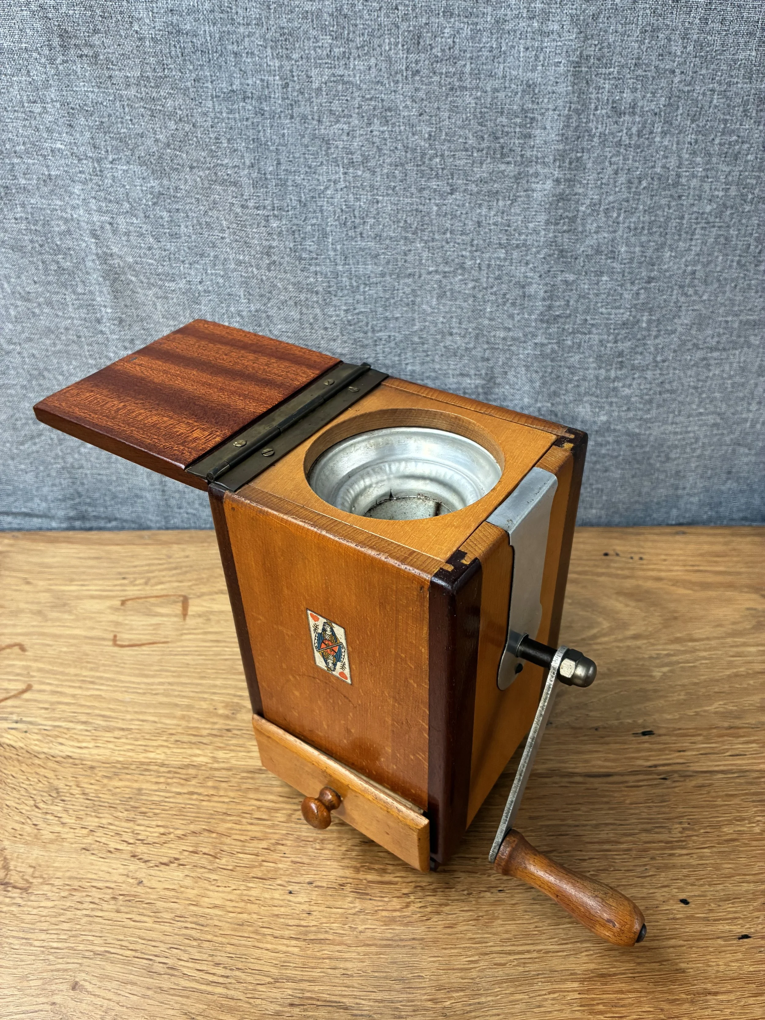 Secondhand vintage coffee grinder