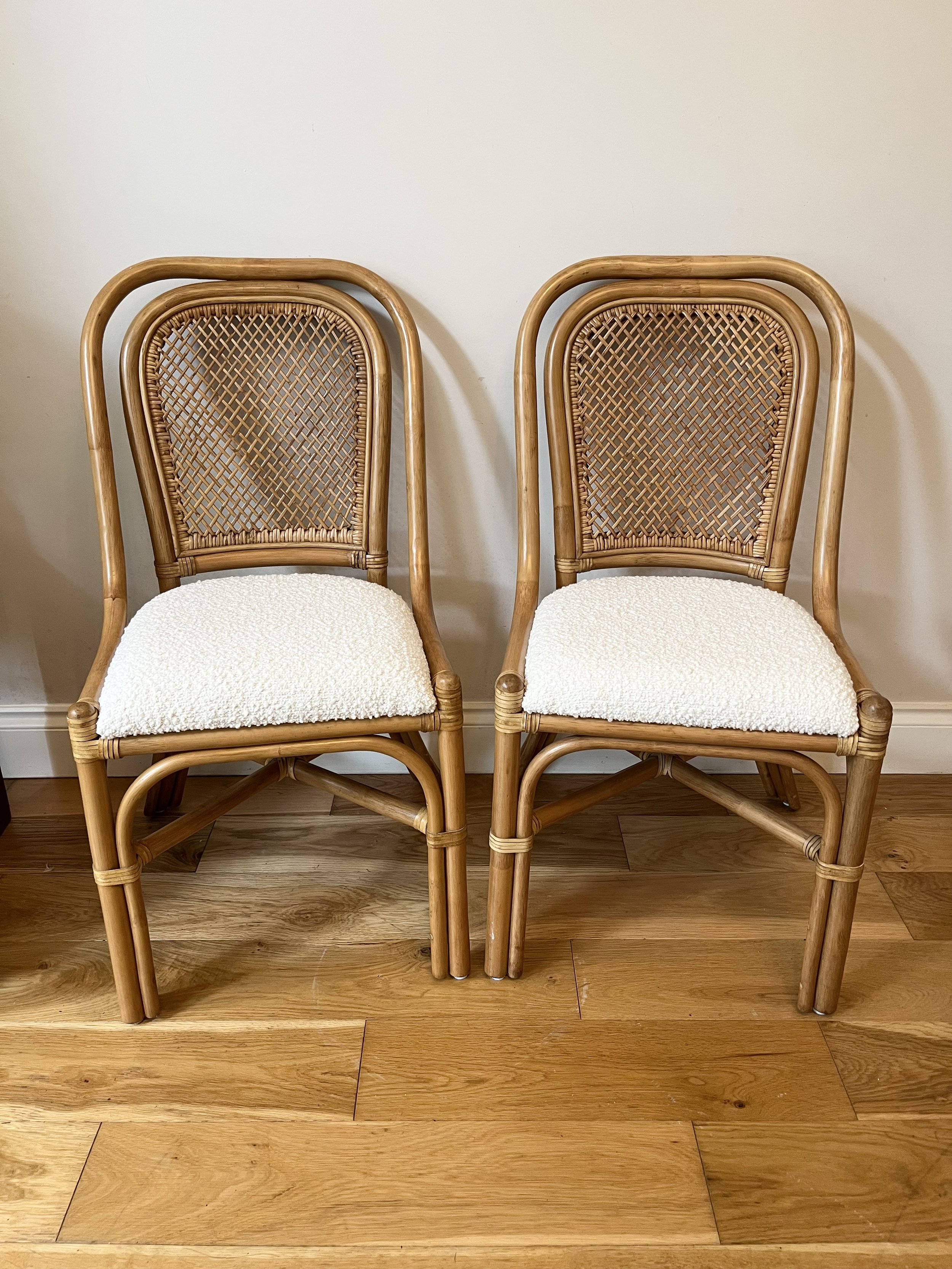 Secondhand vintage rattan chair
