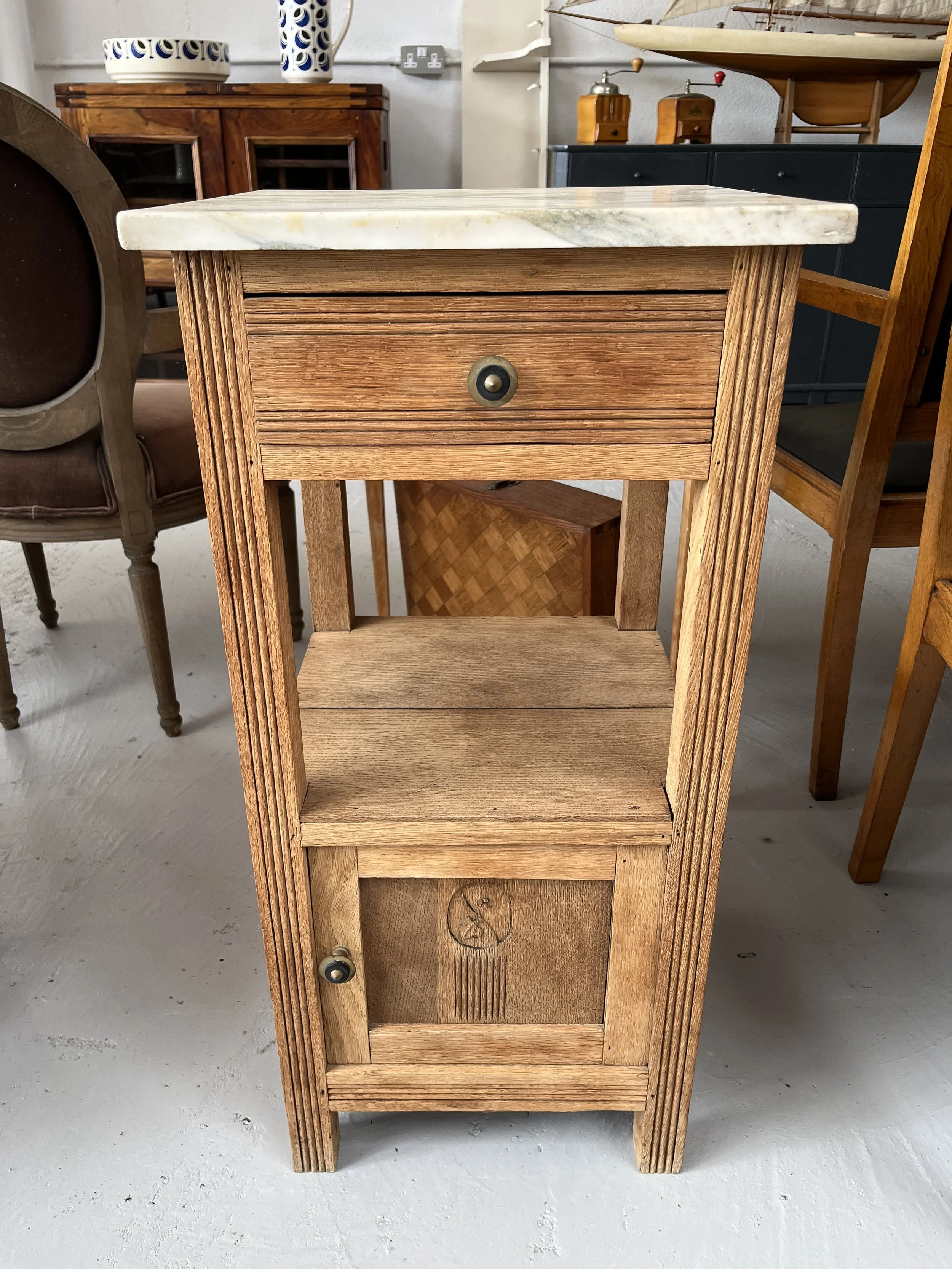 Secondhand vintage nightstand bedside table