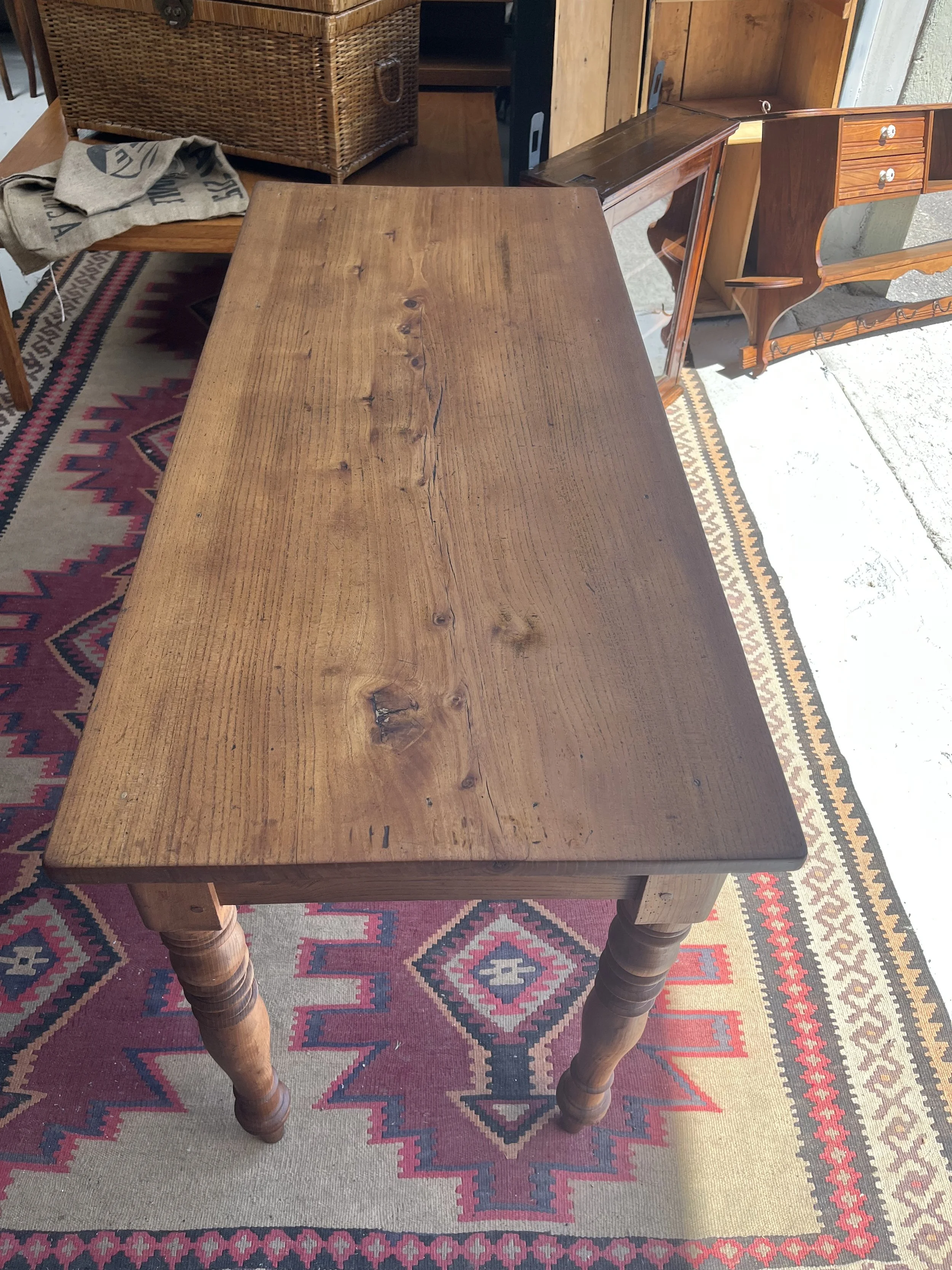 Secondhand vintage rectangular table