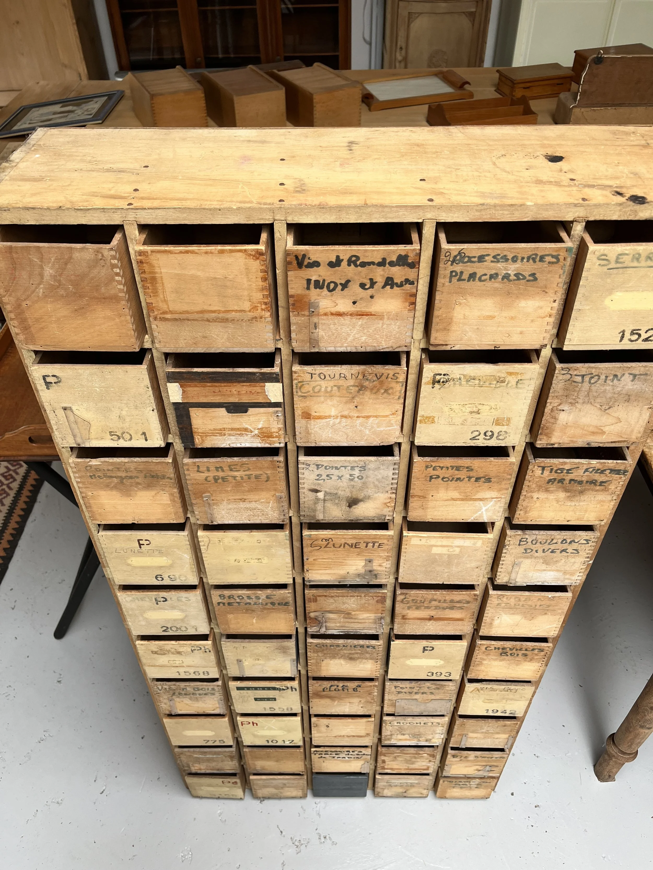 Secondhand vintage industrial cabinet
