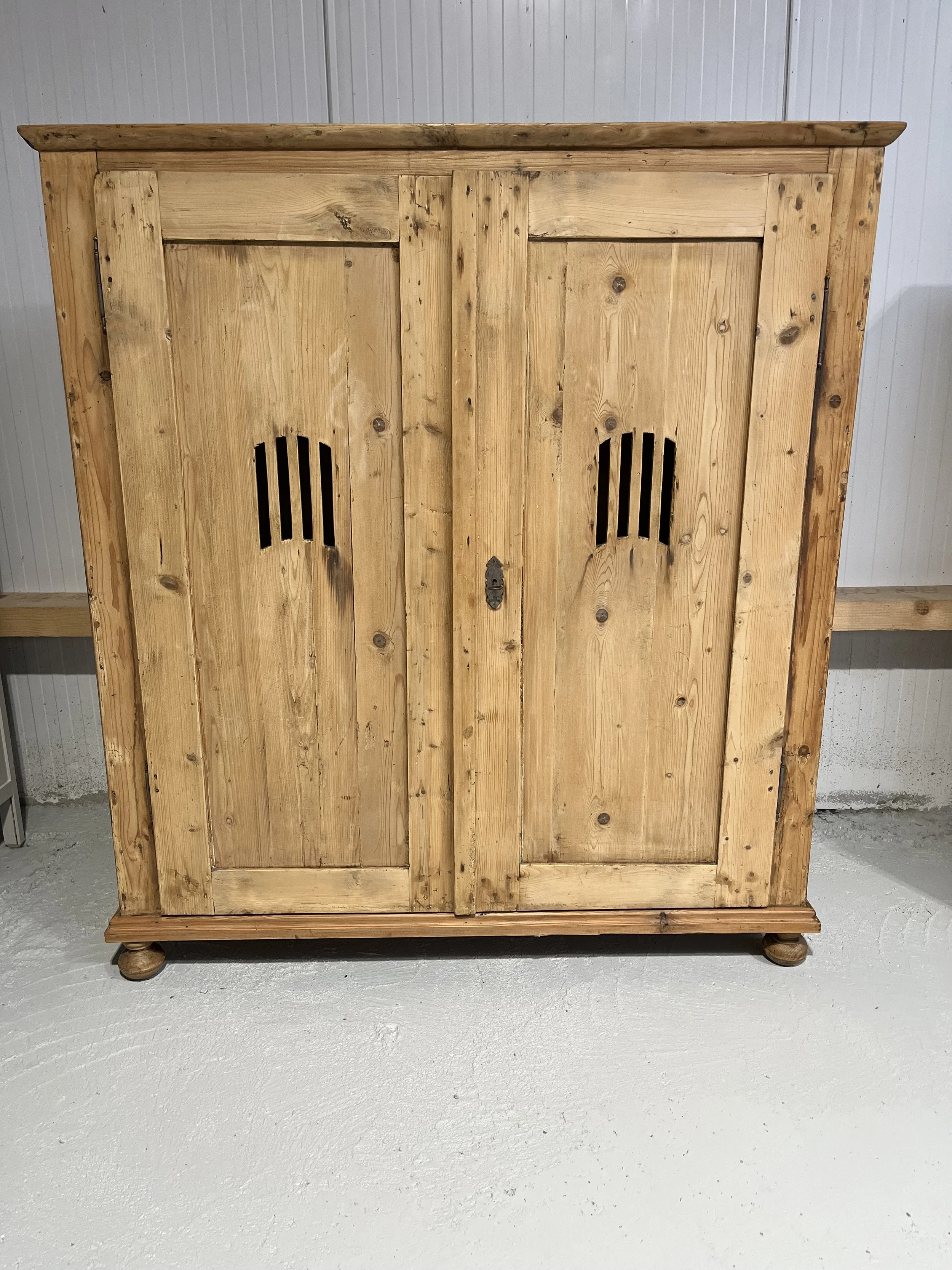 Vintage secondhand pine pantry cupboard