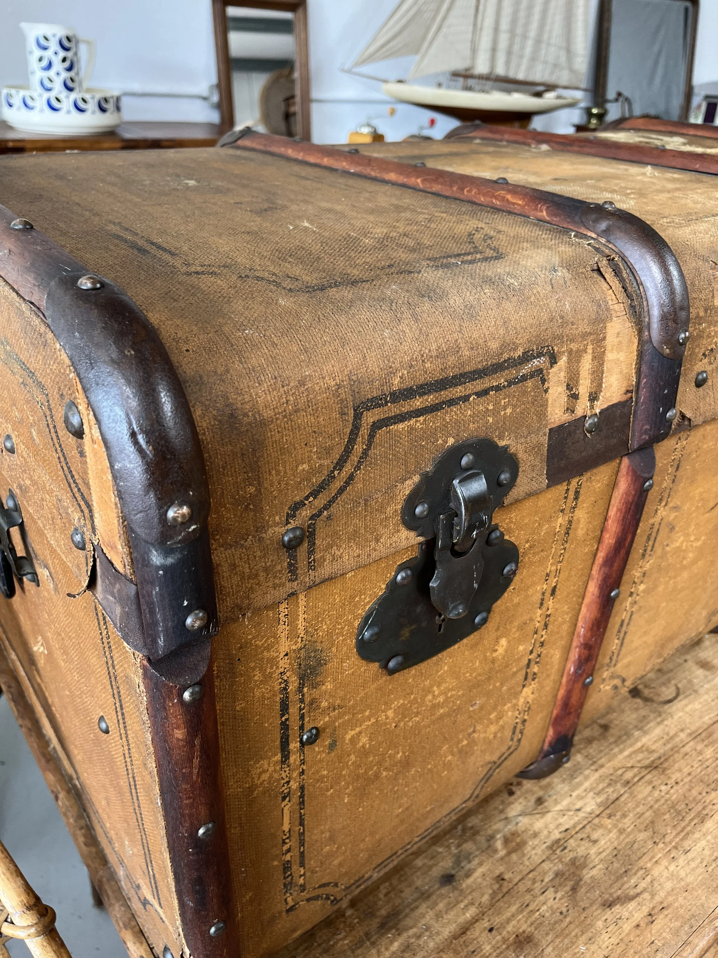 Secondhand vintage travel trunk