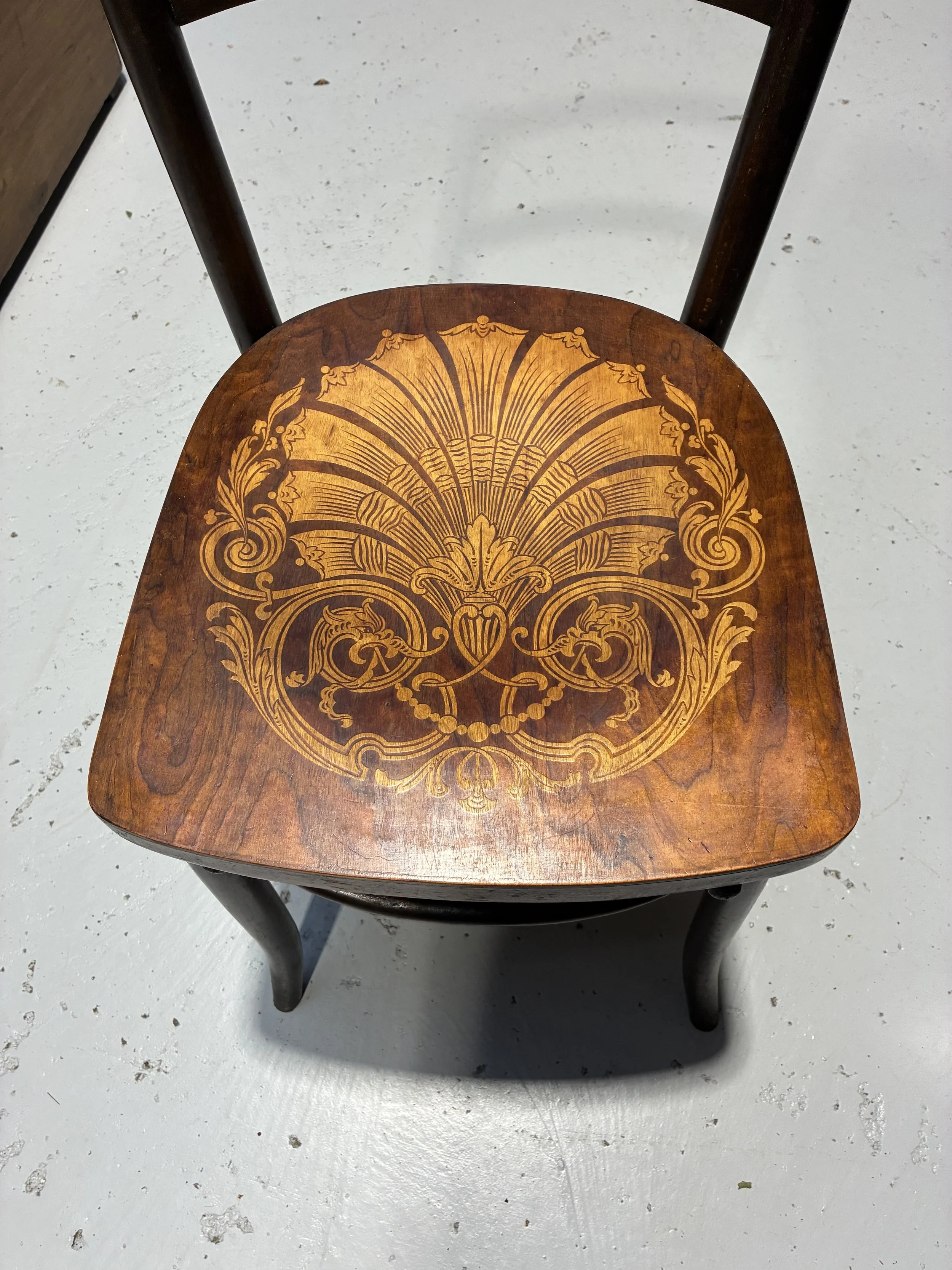 Secondhand vintage art nouveau chair
