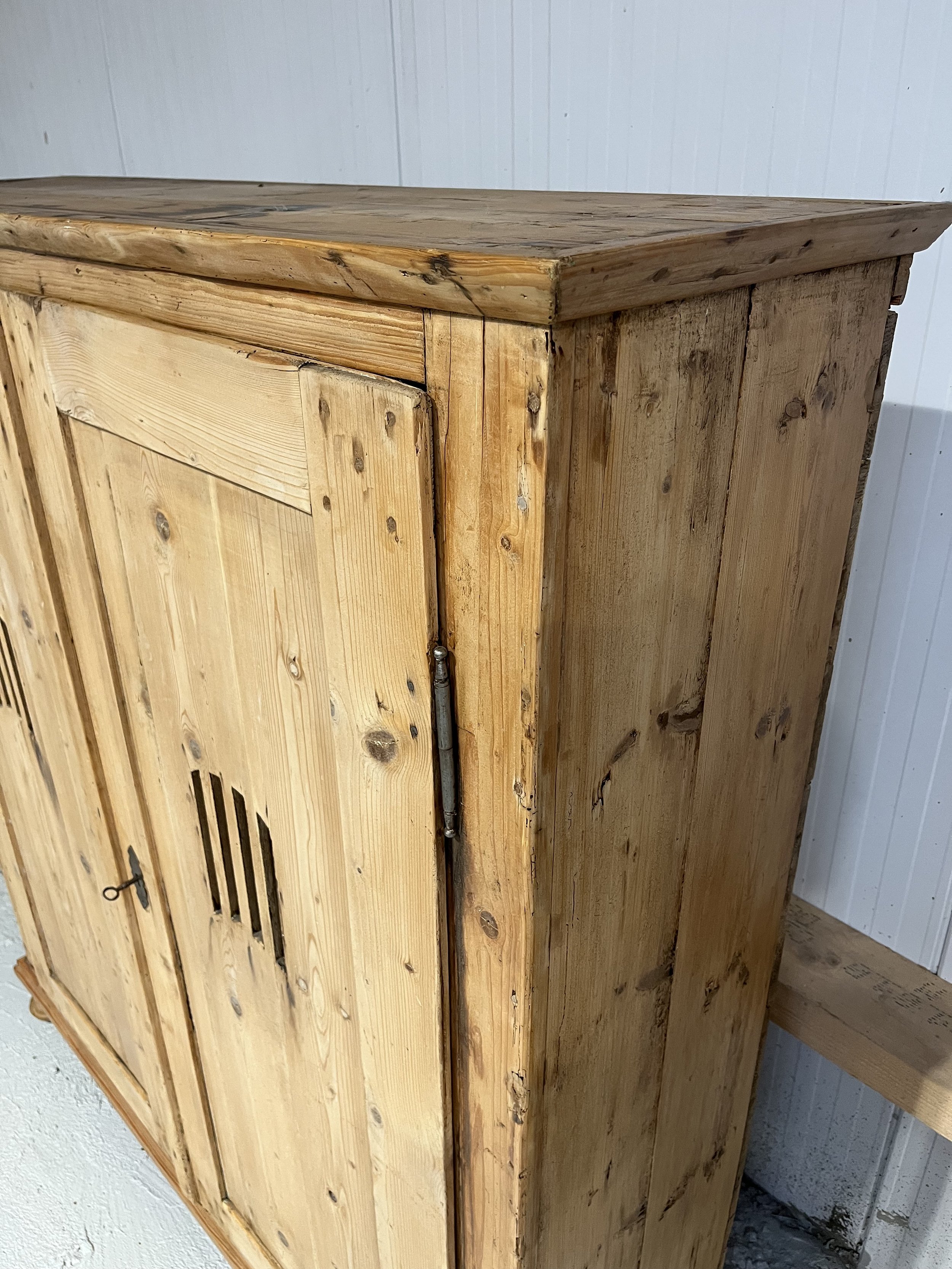 Vintage secondhand pine pantry cupboard