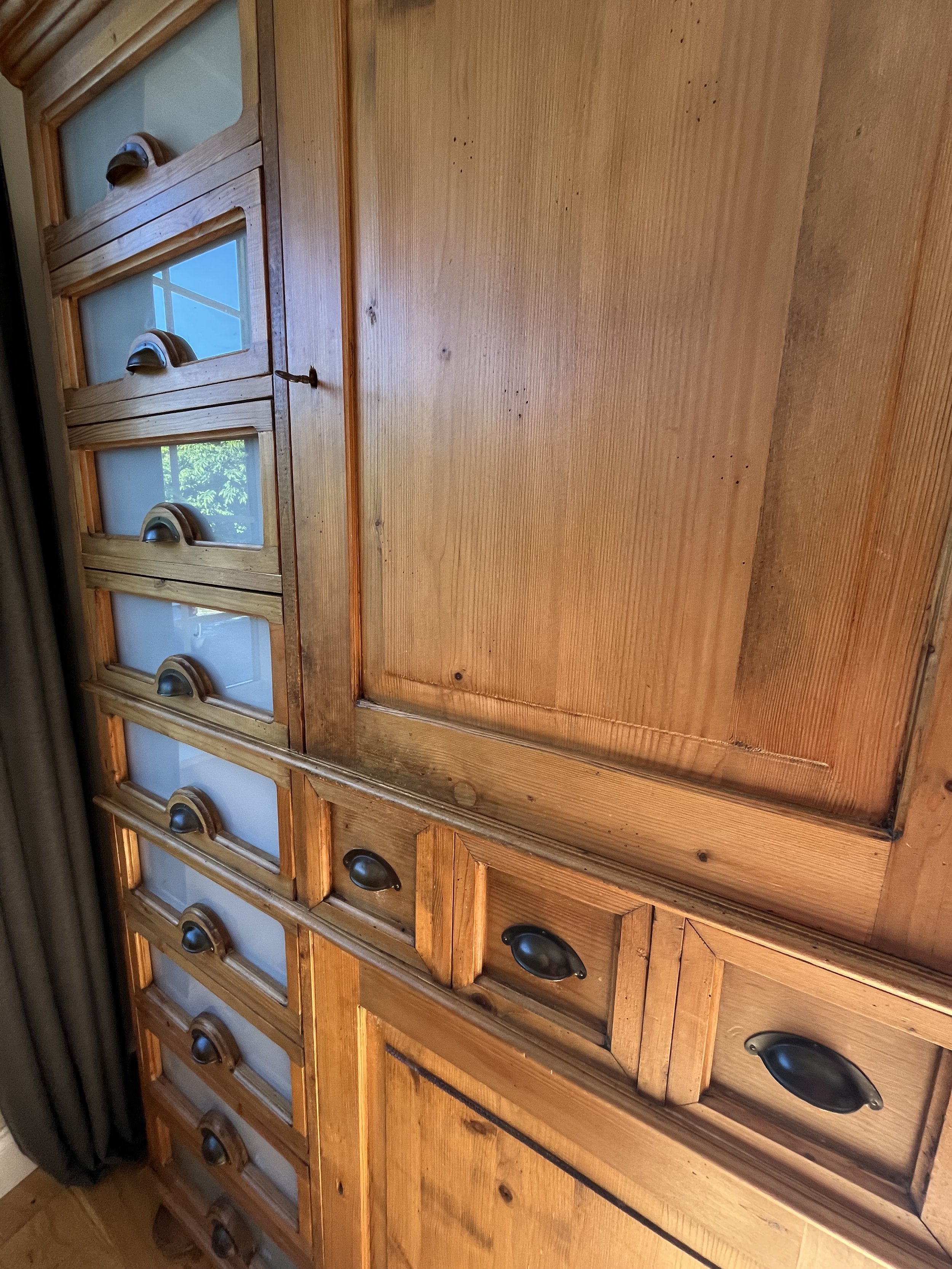 Secondhand vintage pine cabinet