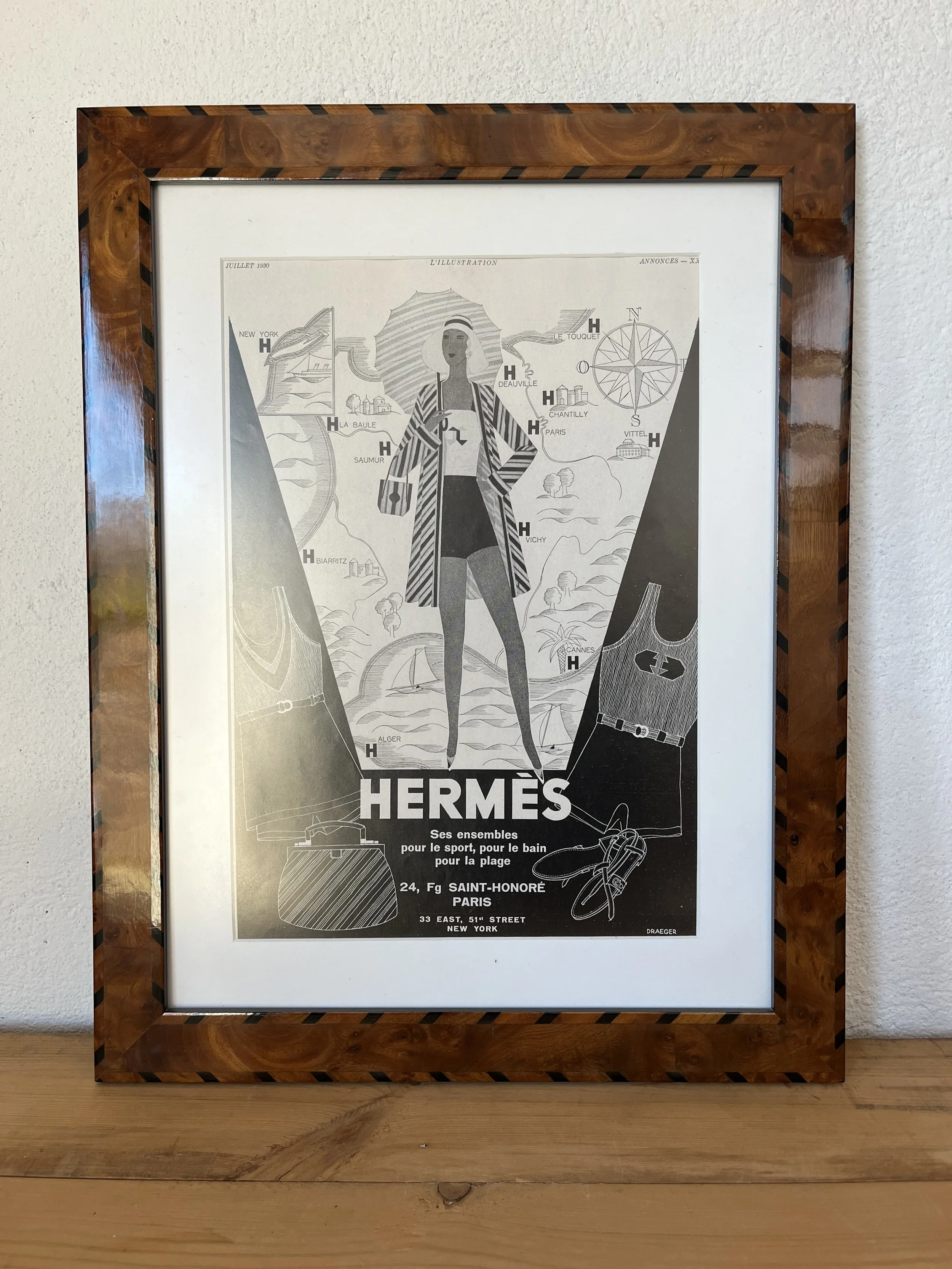 Secondhand vintage advertisement