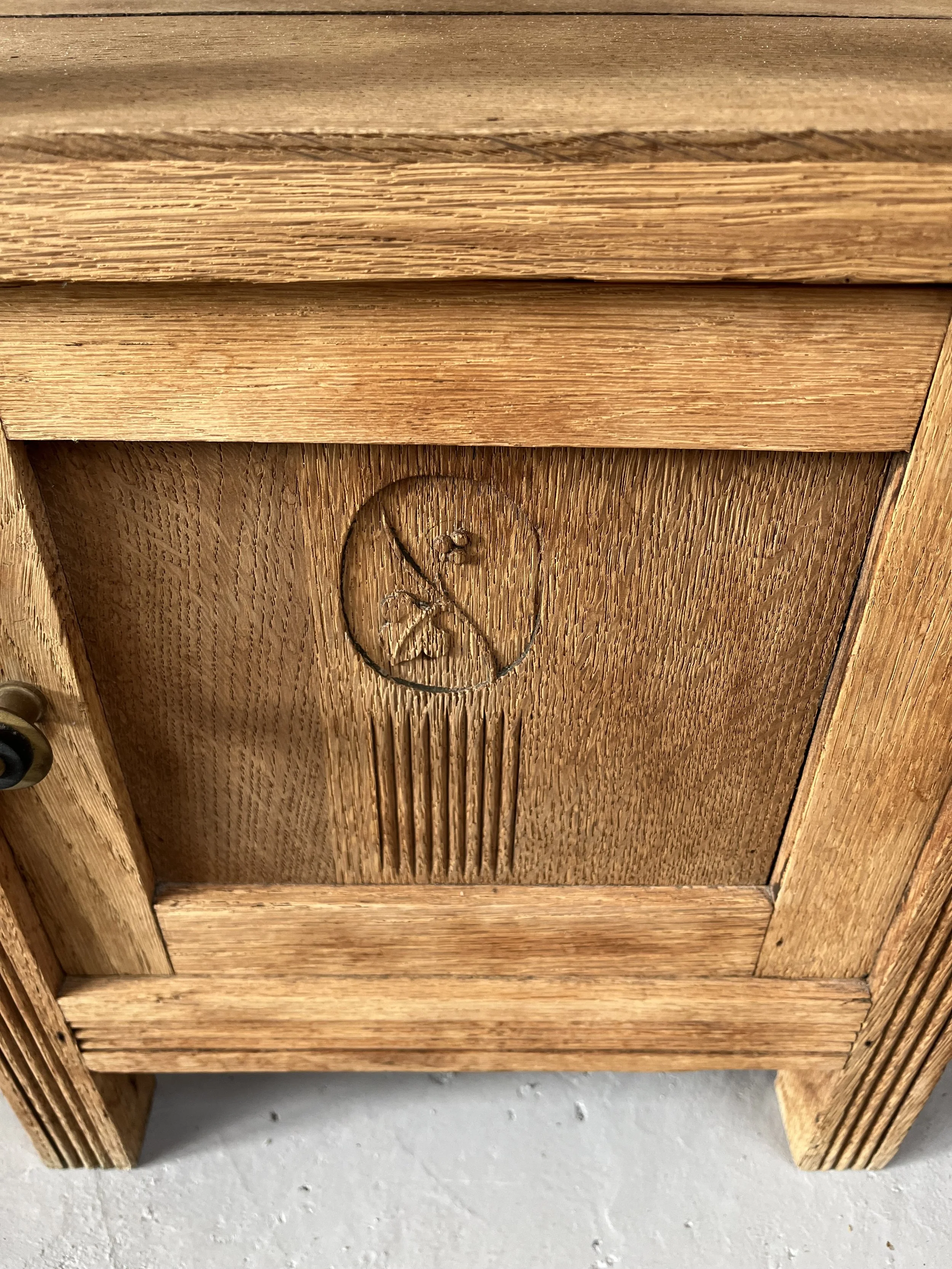 Secondhand vintage nightstand bedside table