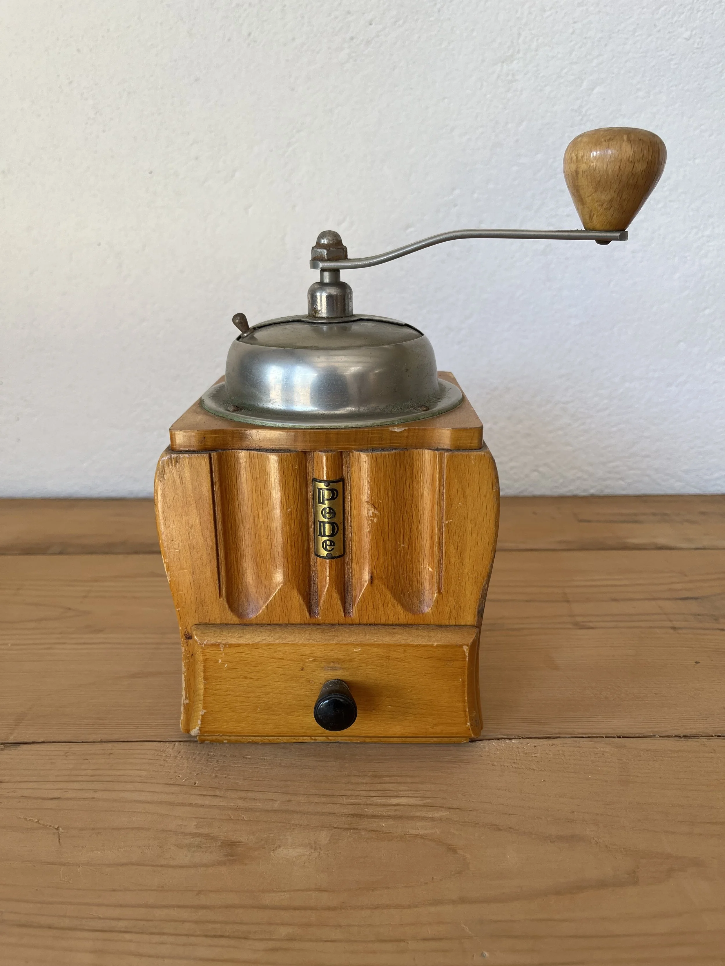 Secondhand vintage coffee grinder