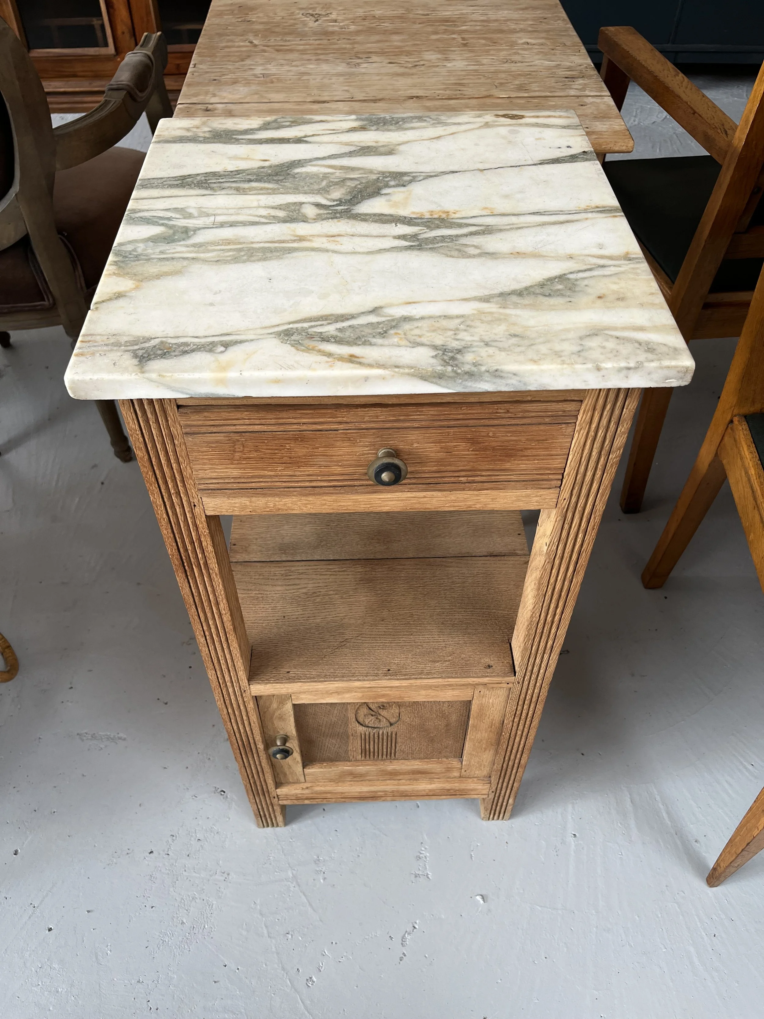 Secondhand vintage nightstand bedside table