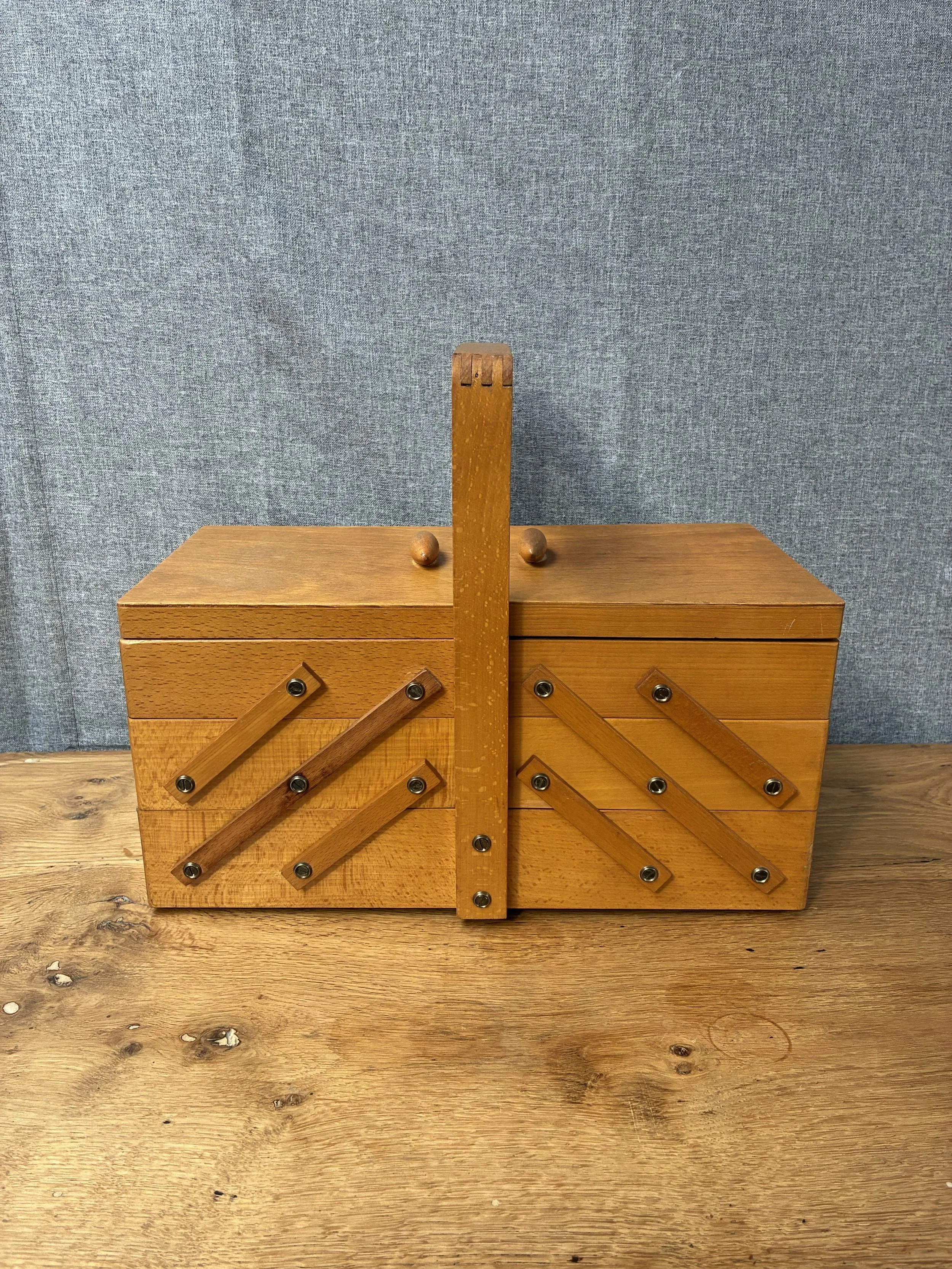 Secondhand vintage sewing box
