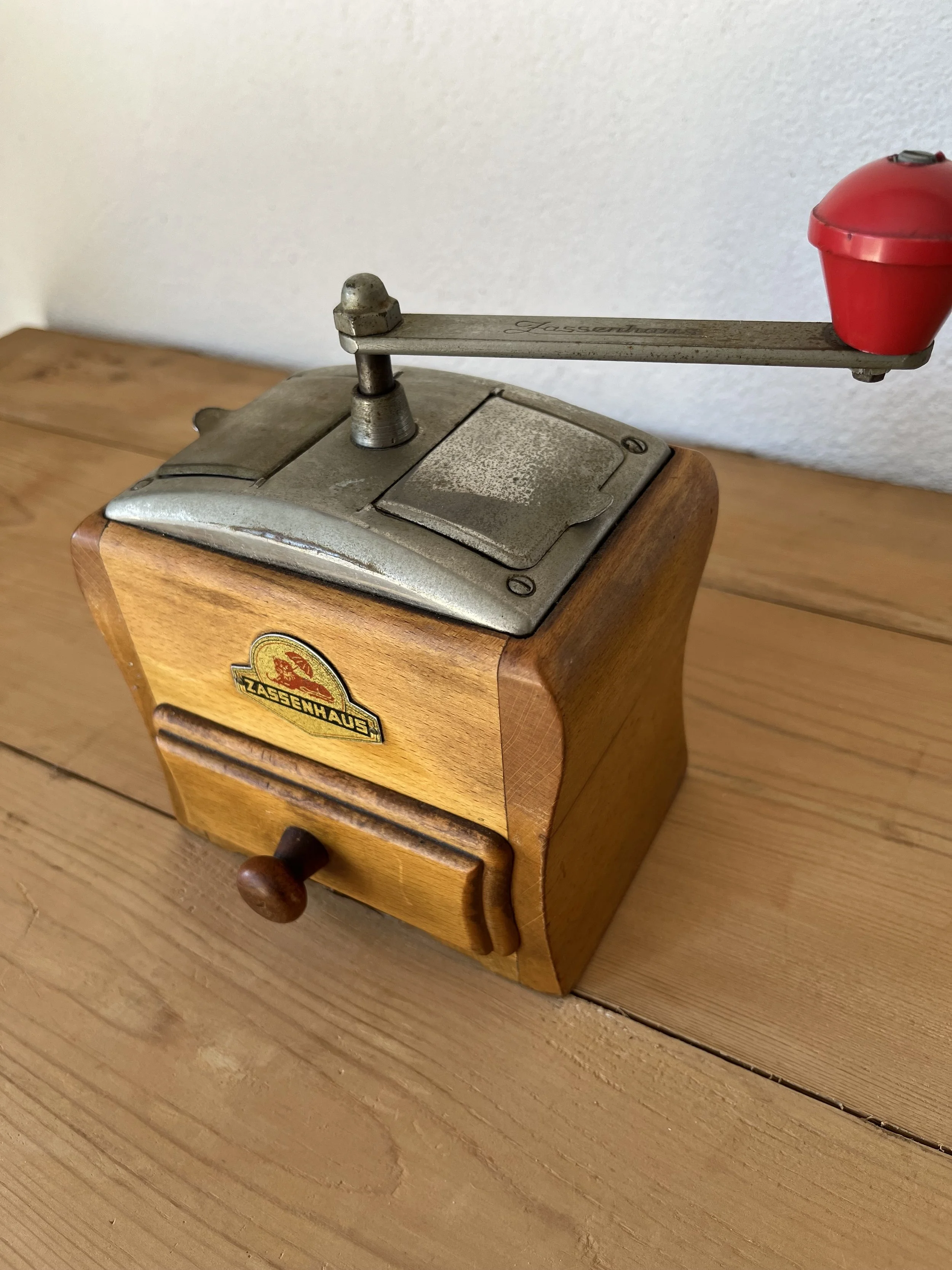 Secondhand vintage coffee grinder