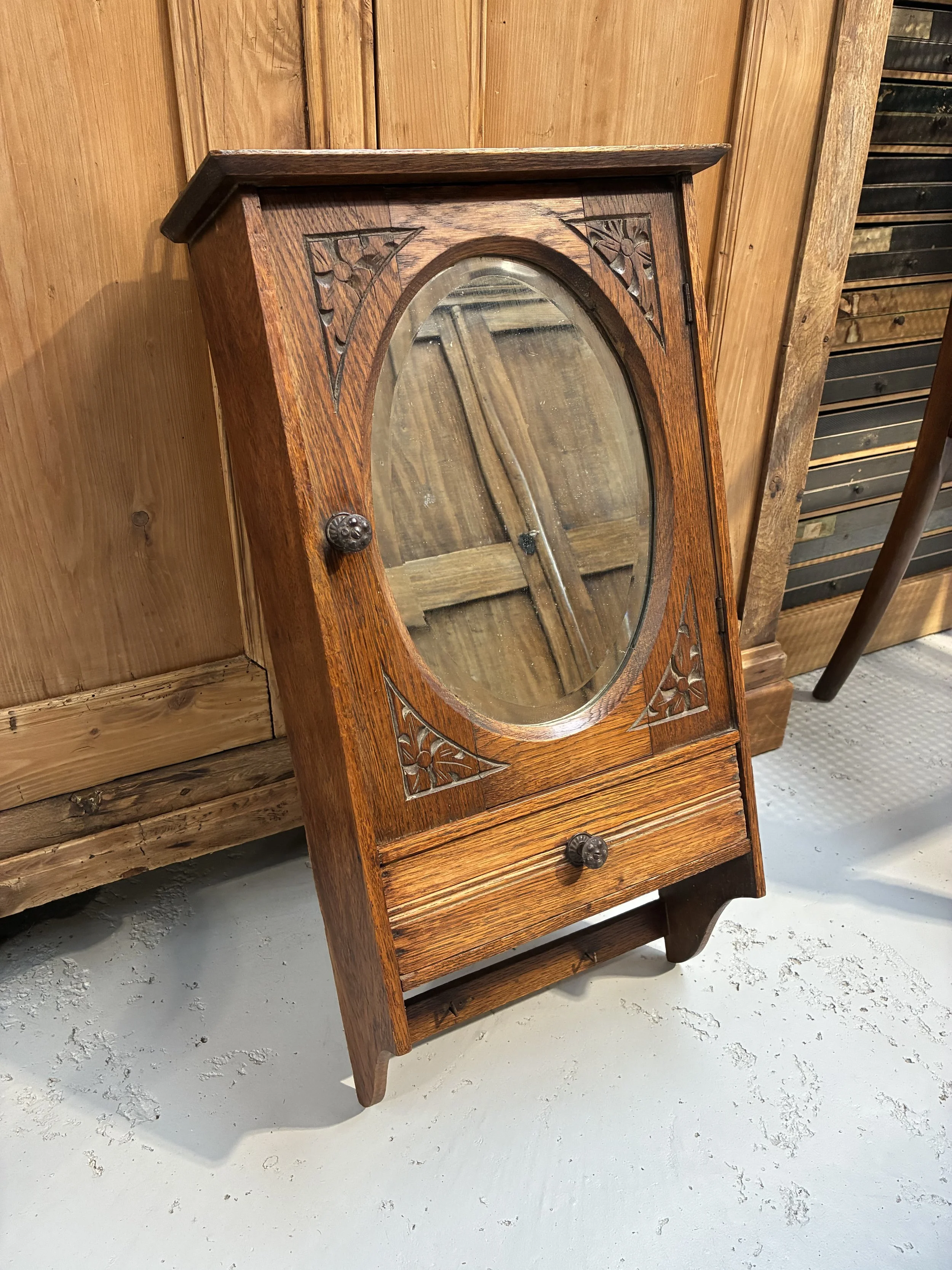 Secondhand vintage apothecary cabinet