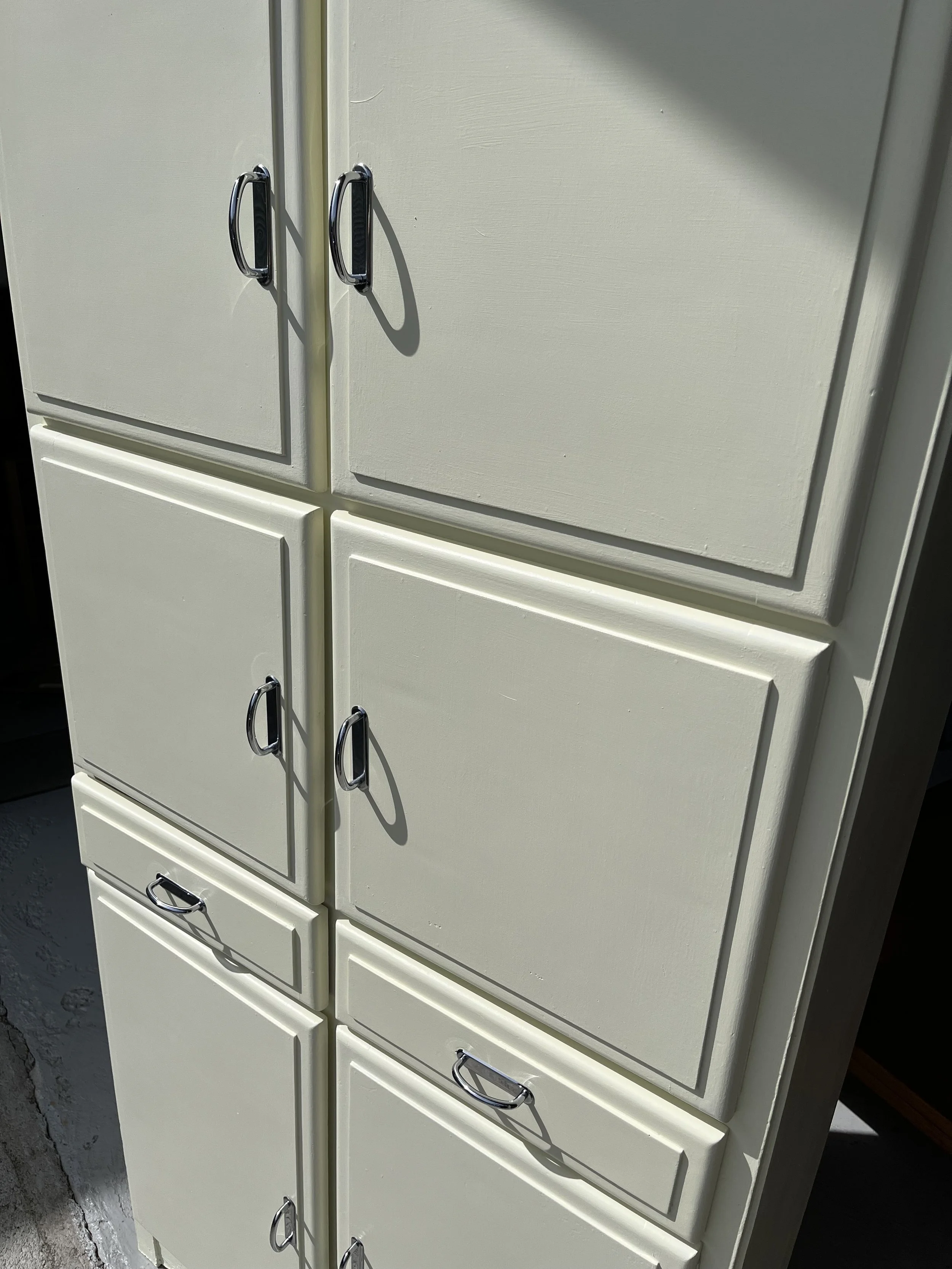 Secondhand vintage kitchen cabinet