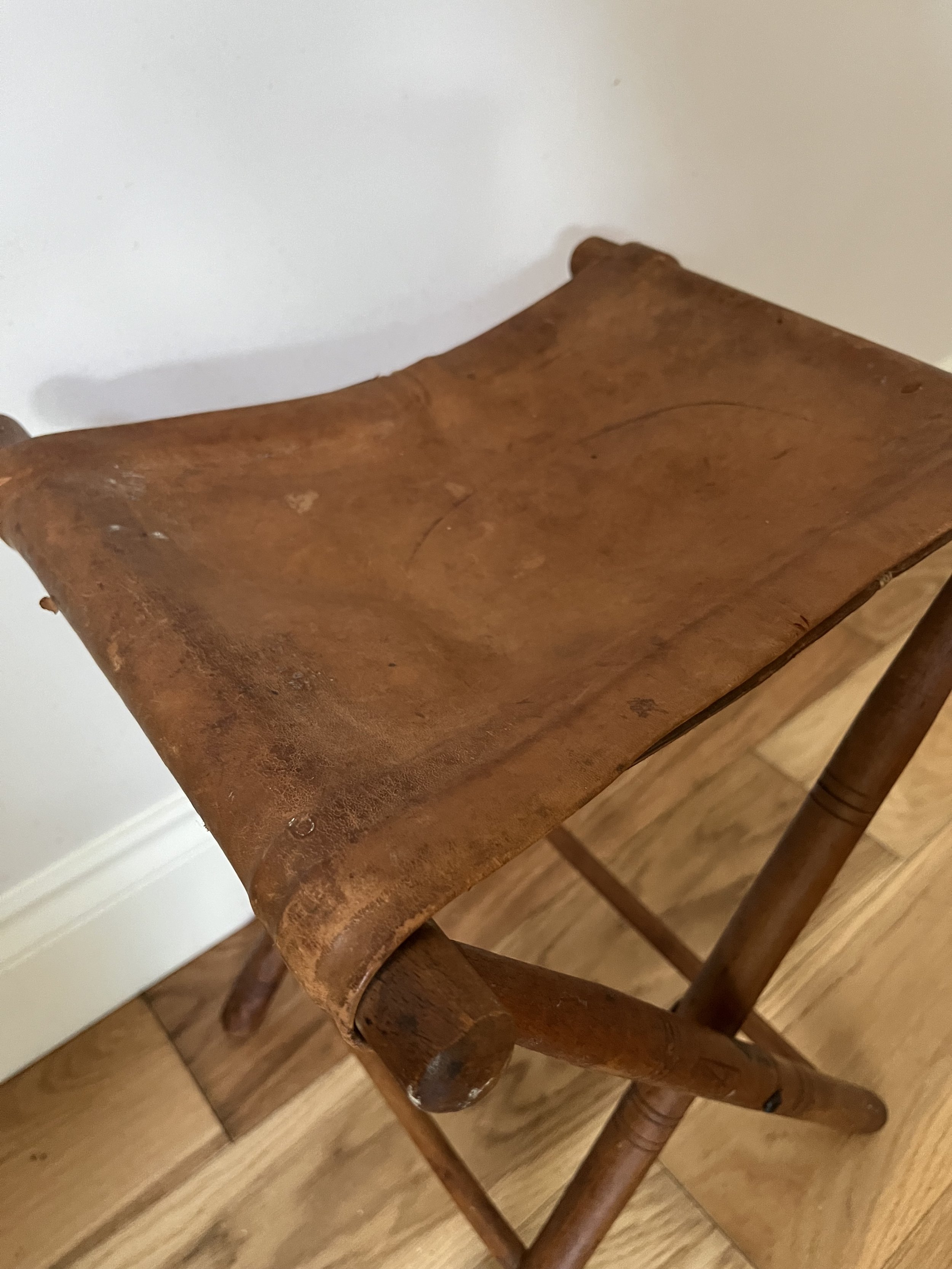 Secondhand vintage folding stool