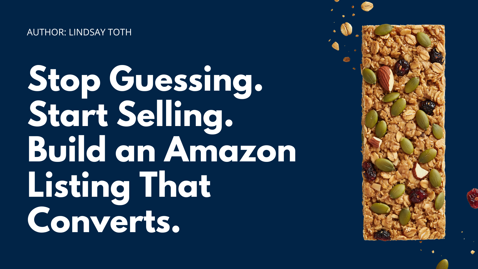 Stop Guessing. Start Selling. Build an Amazon listing that Converts.