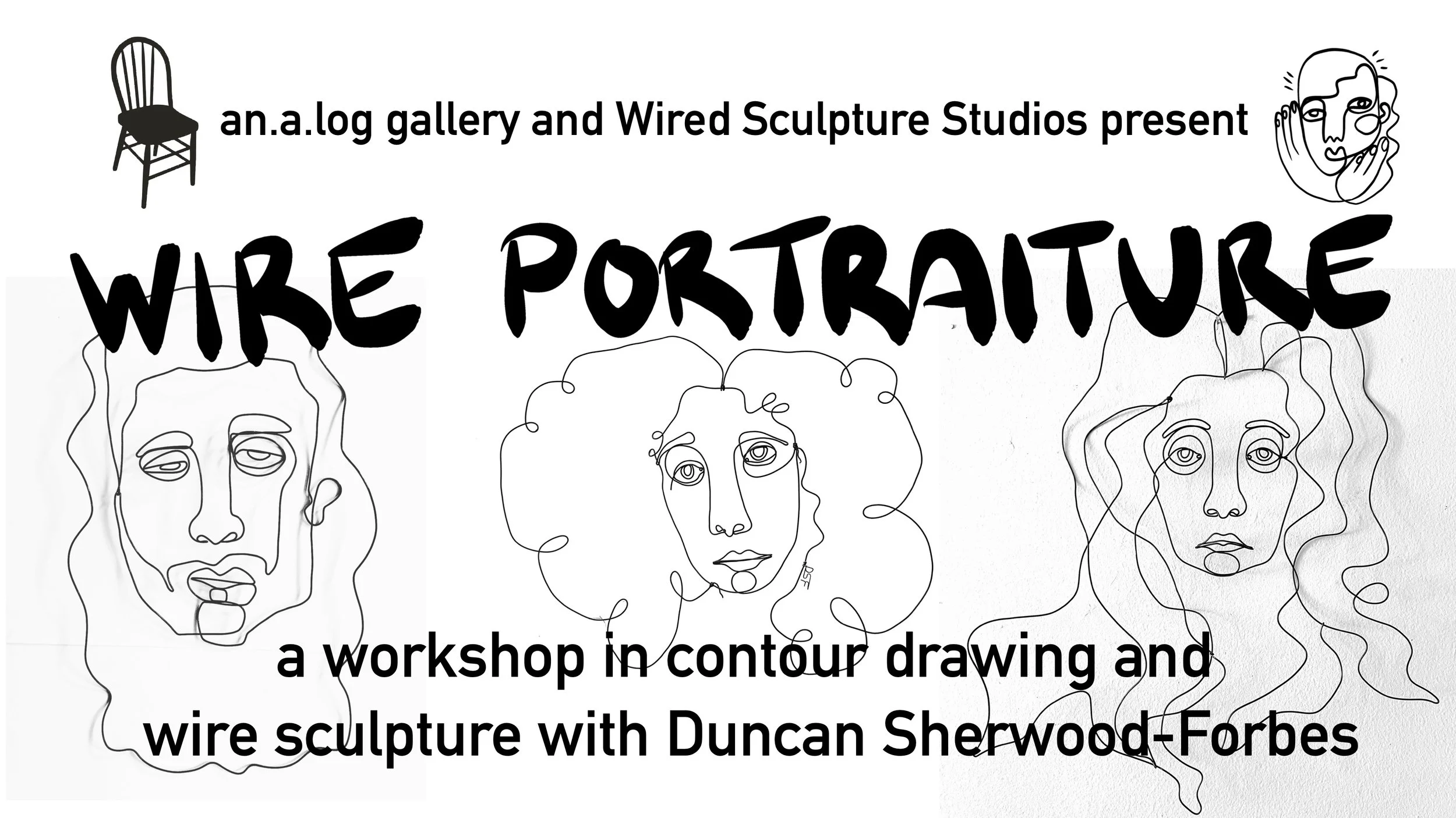 Wire Portraiture + Contour Drawing Workshop