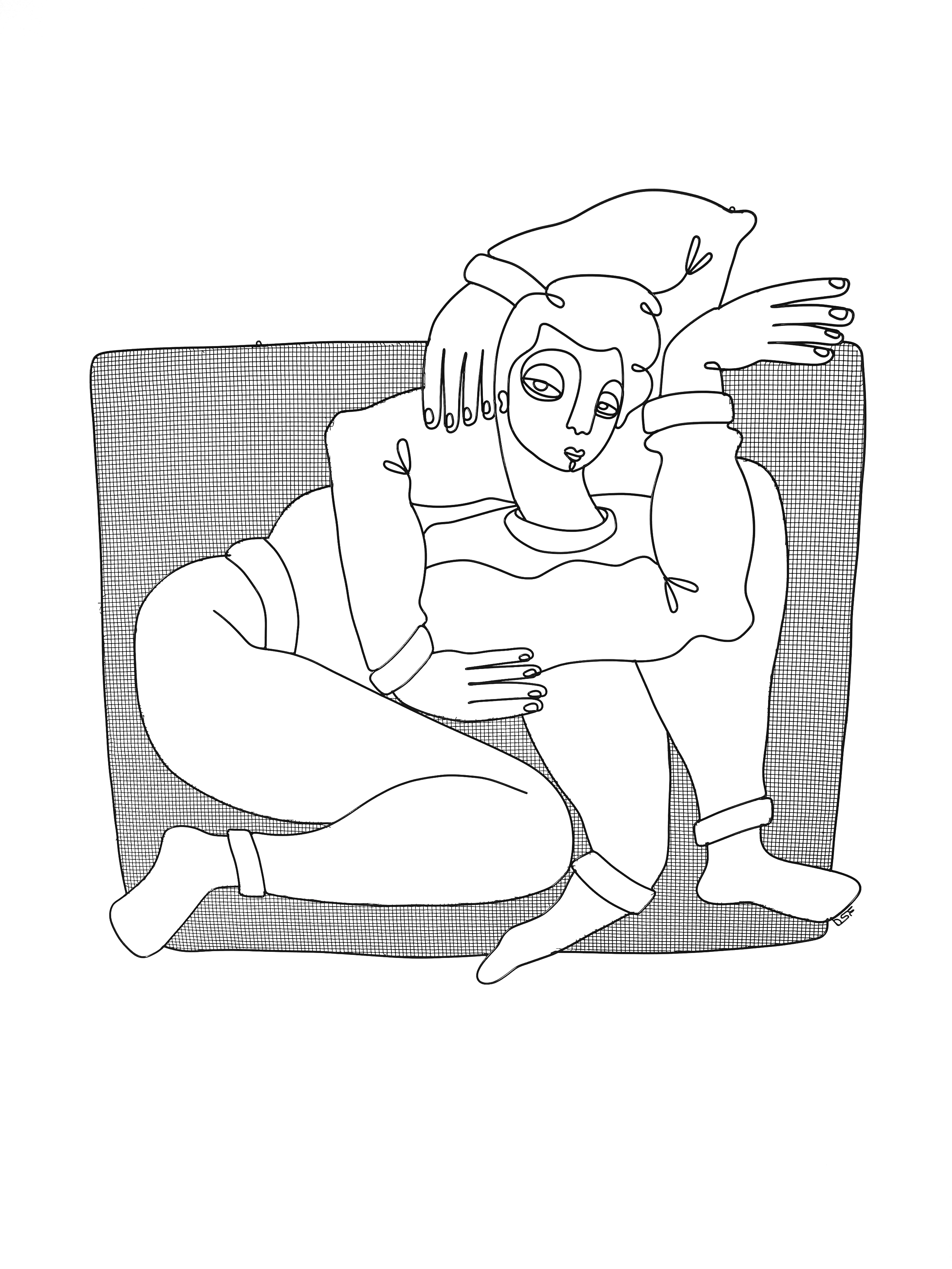 Folded Figure Composition 17, 2026, Powder Coated Steel, 26”x26”x6”