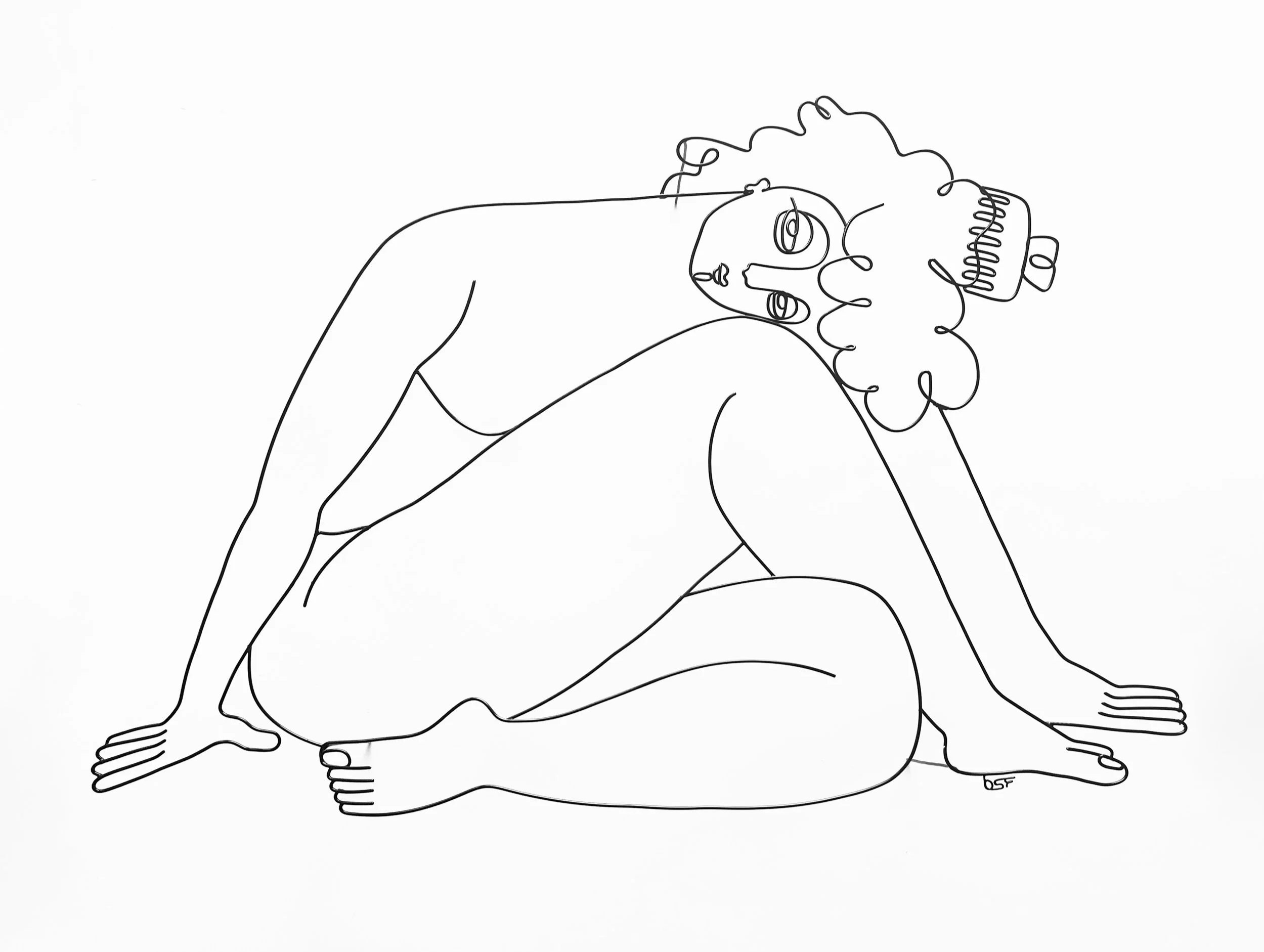 Folded, 2026, Powder Coated Steel, 25"x18”x3”