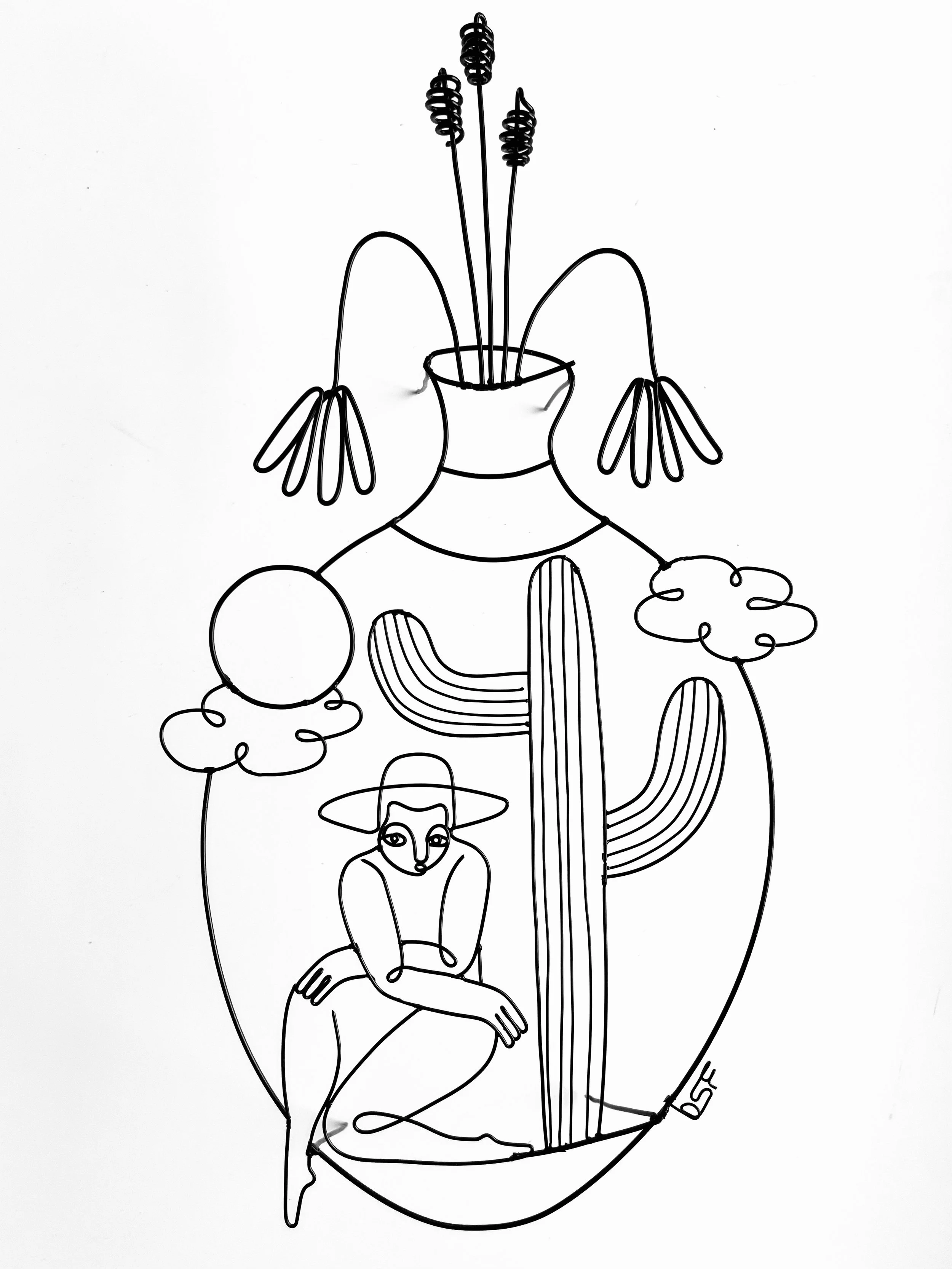 Ode to a Grecian Urn 11 (High Noon), 2025, Powder Coated Steel, 9”x16.5”x3”