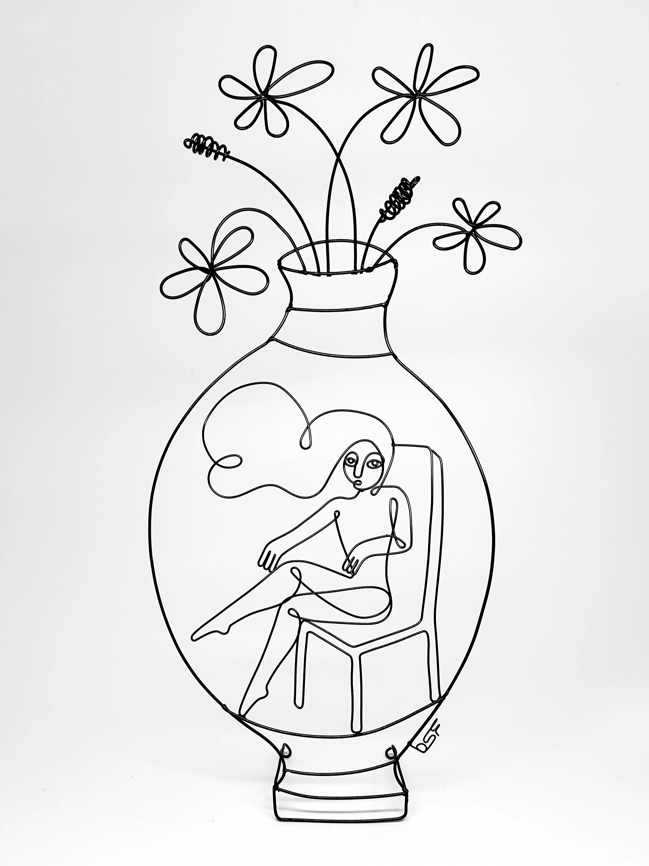 Ode to a Grecian Urn 1, 2025, Powder Coated Steel, 7.5”x14”x2.5”
