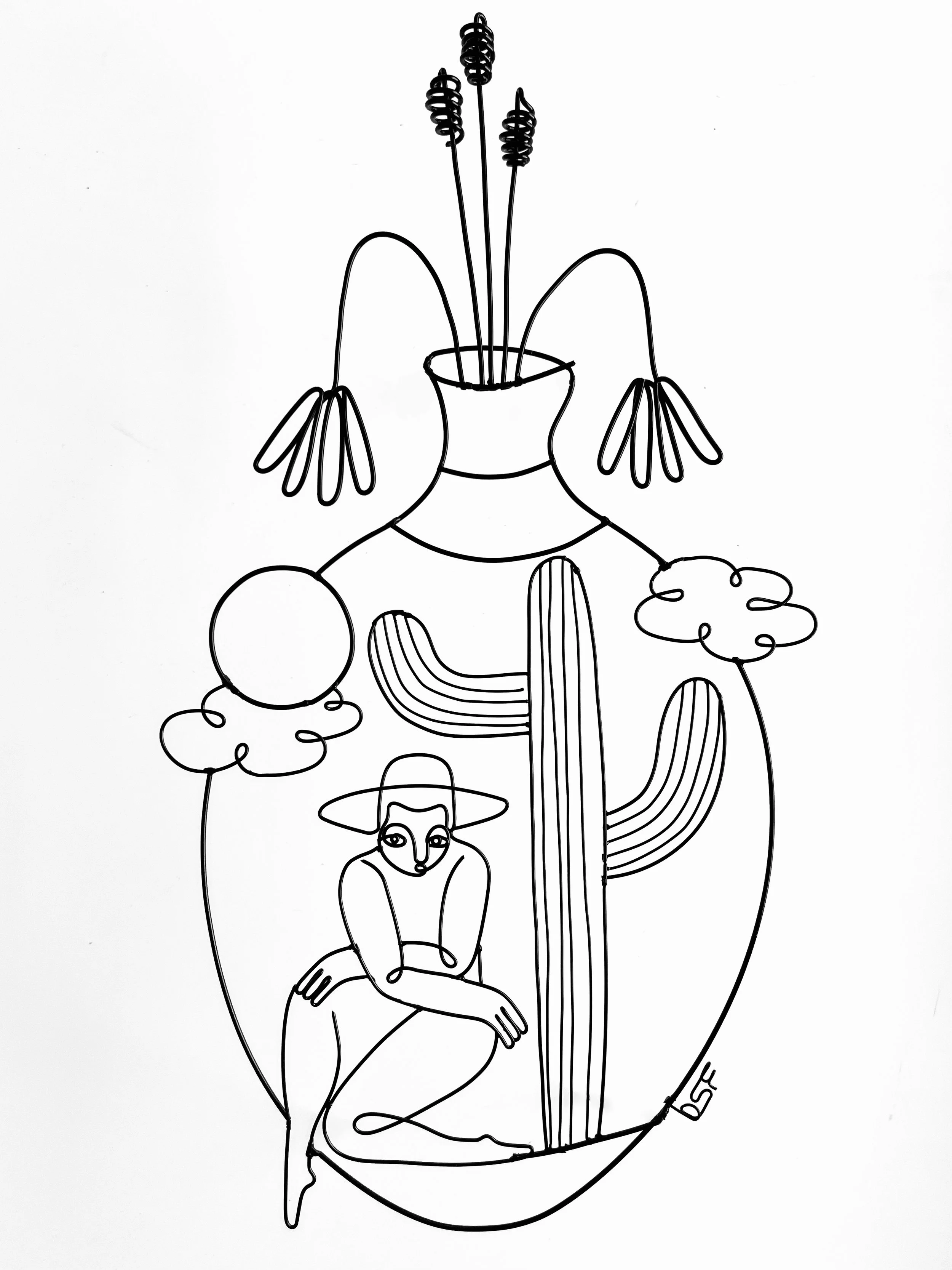 Ode to a Grecian Urn 11 (High Noon), 2025, Powder Coated Steel, 10”x16”x3”, $900 - available at Gray Loft Gallery (EBOS)
