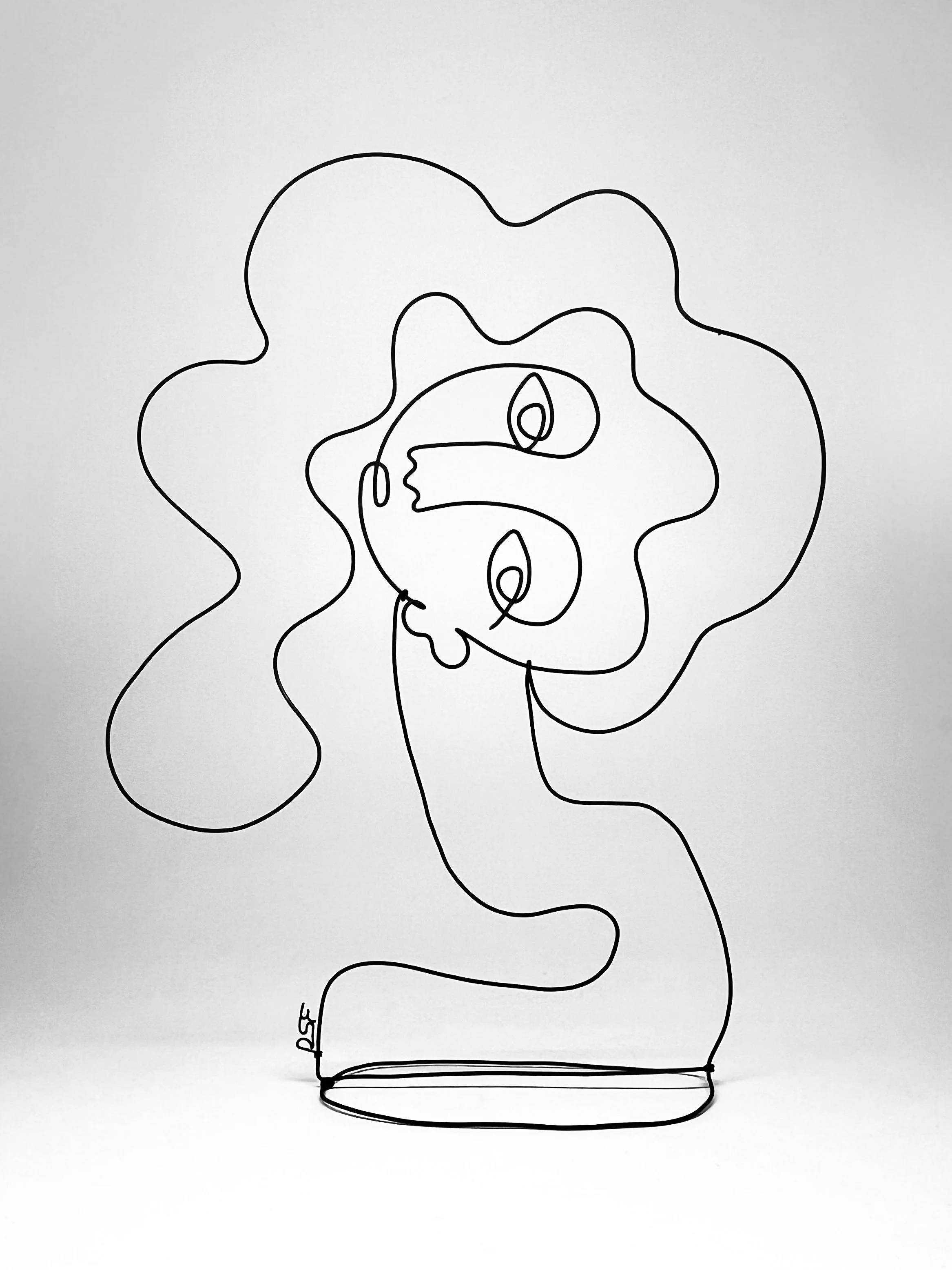 Side Eye 3 (Would You Still Love Me If I Were A Worm?), 2024, Steel, Acrylic, 15”x12”x3.5”