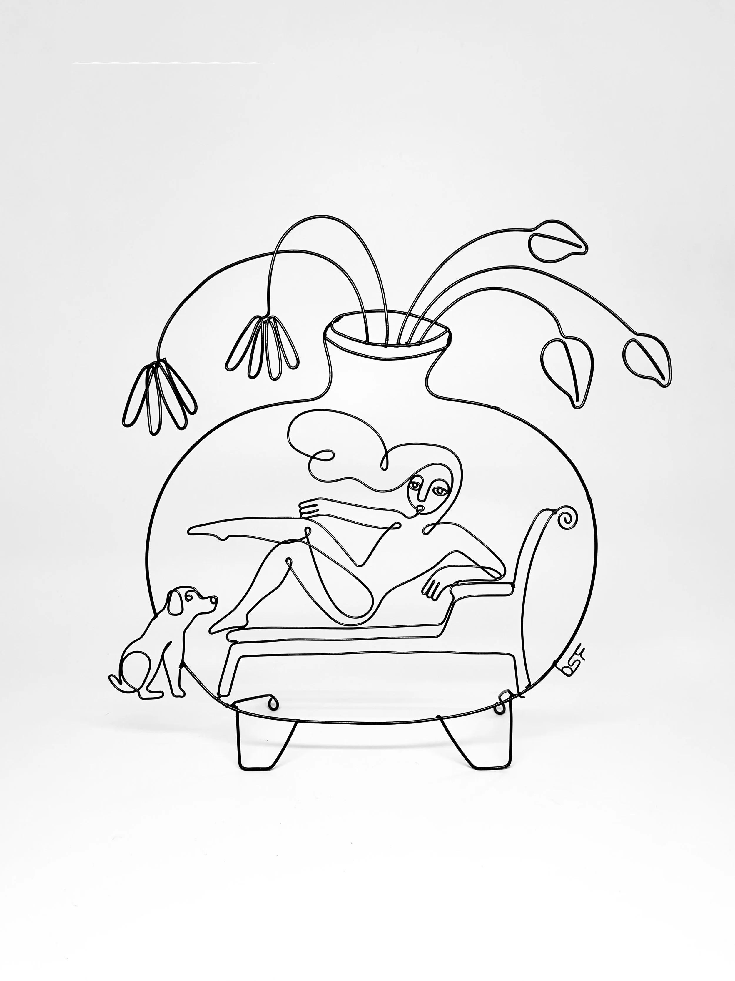 Ode to a Grecian Urn 6, 2025, Powder Coated Steel, 11.5”x11”x2.5”