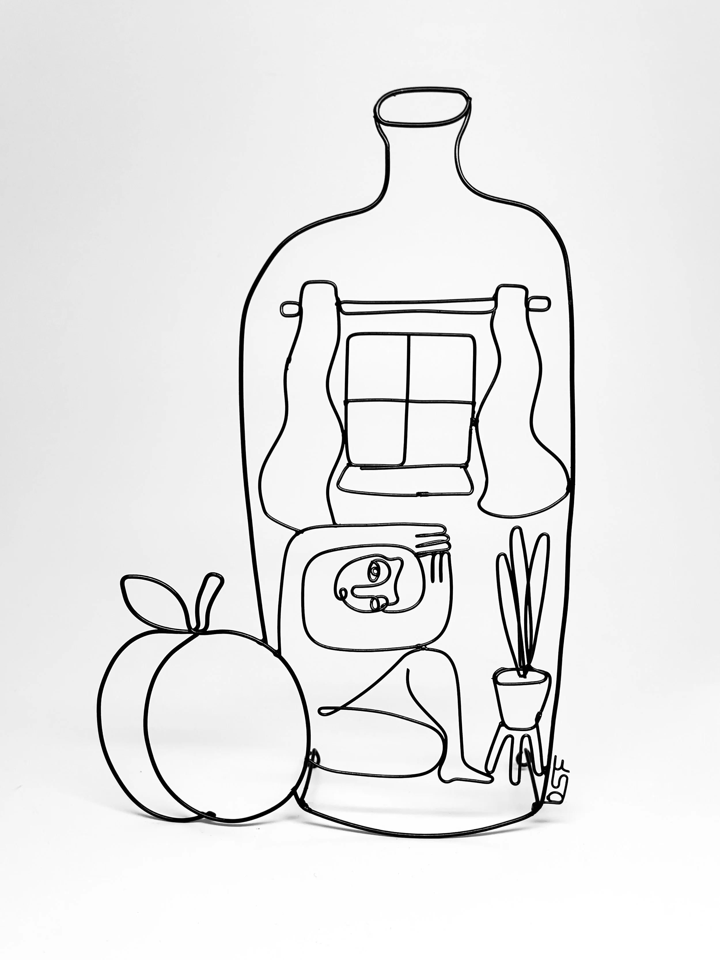 Ode to a Grecian Urn 8, 2025, Powder Coated Steel, 13”x9”x3”