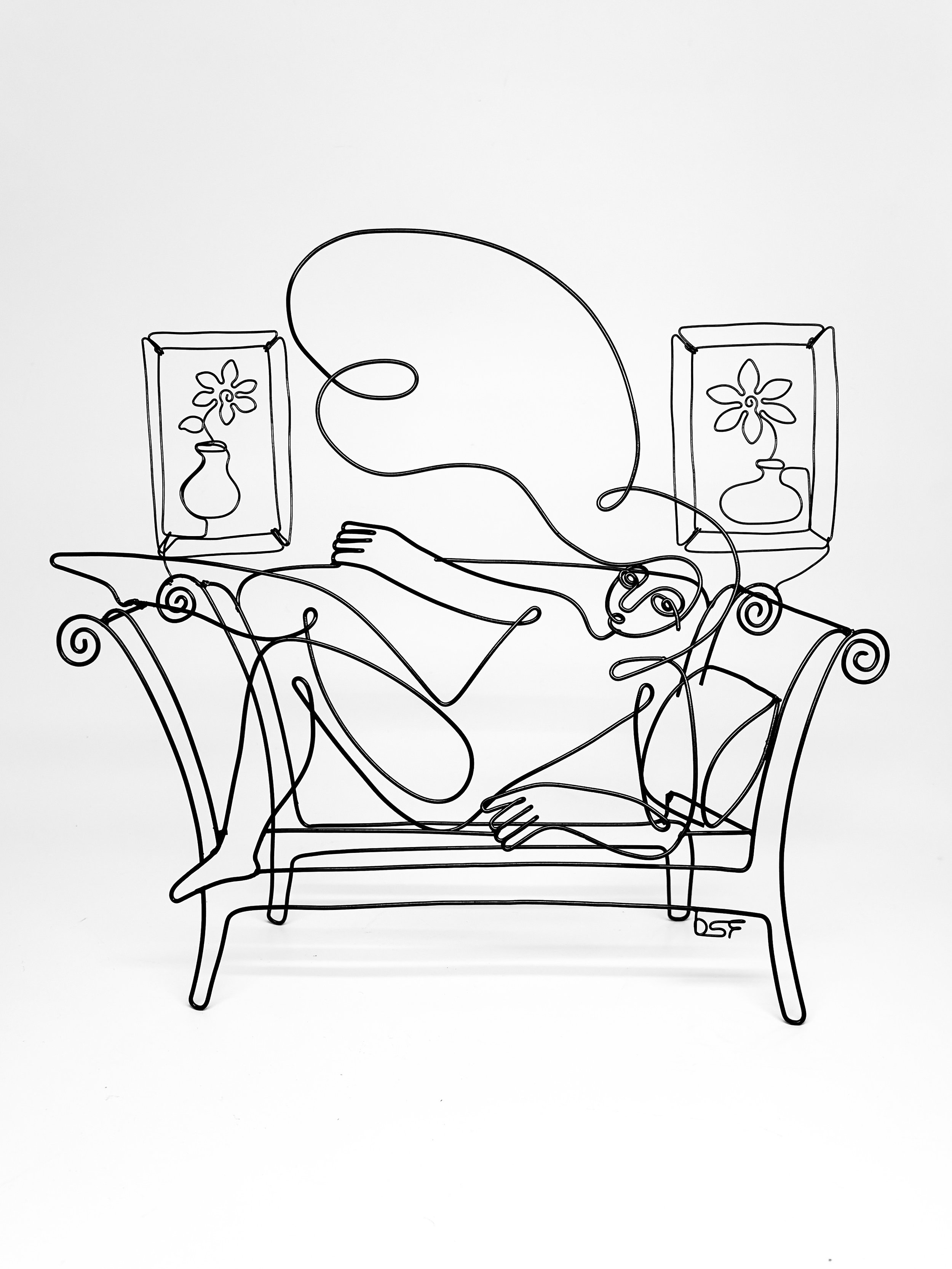 After Dinner Party 1, 2025, Powder Coated Steel, 12”x10”x3.5”