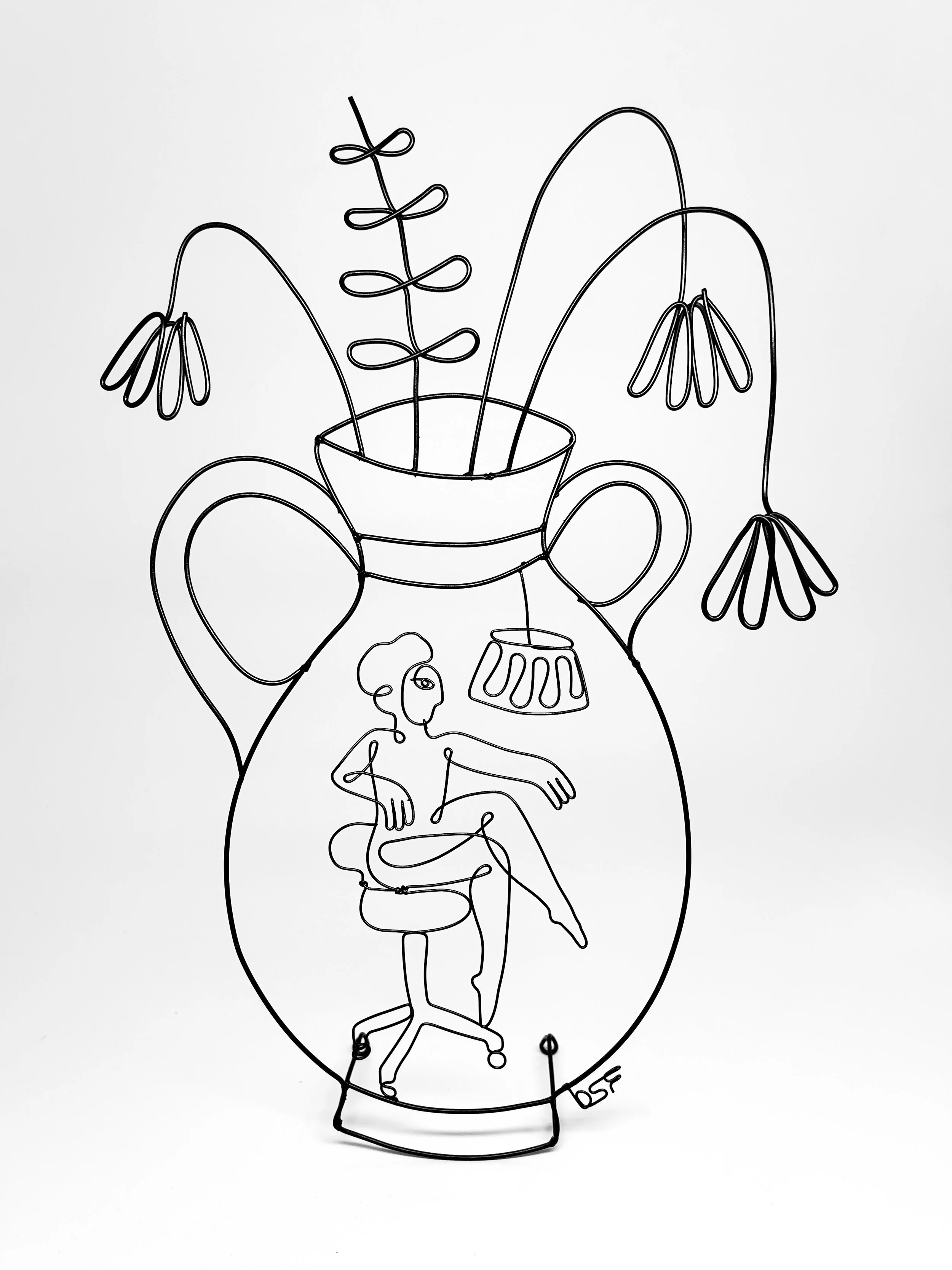 Ode to a Grecian Urn 2, 2025, Powder Coated Steel, 8.5”x13”x2.5”
