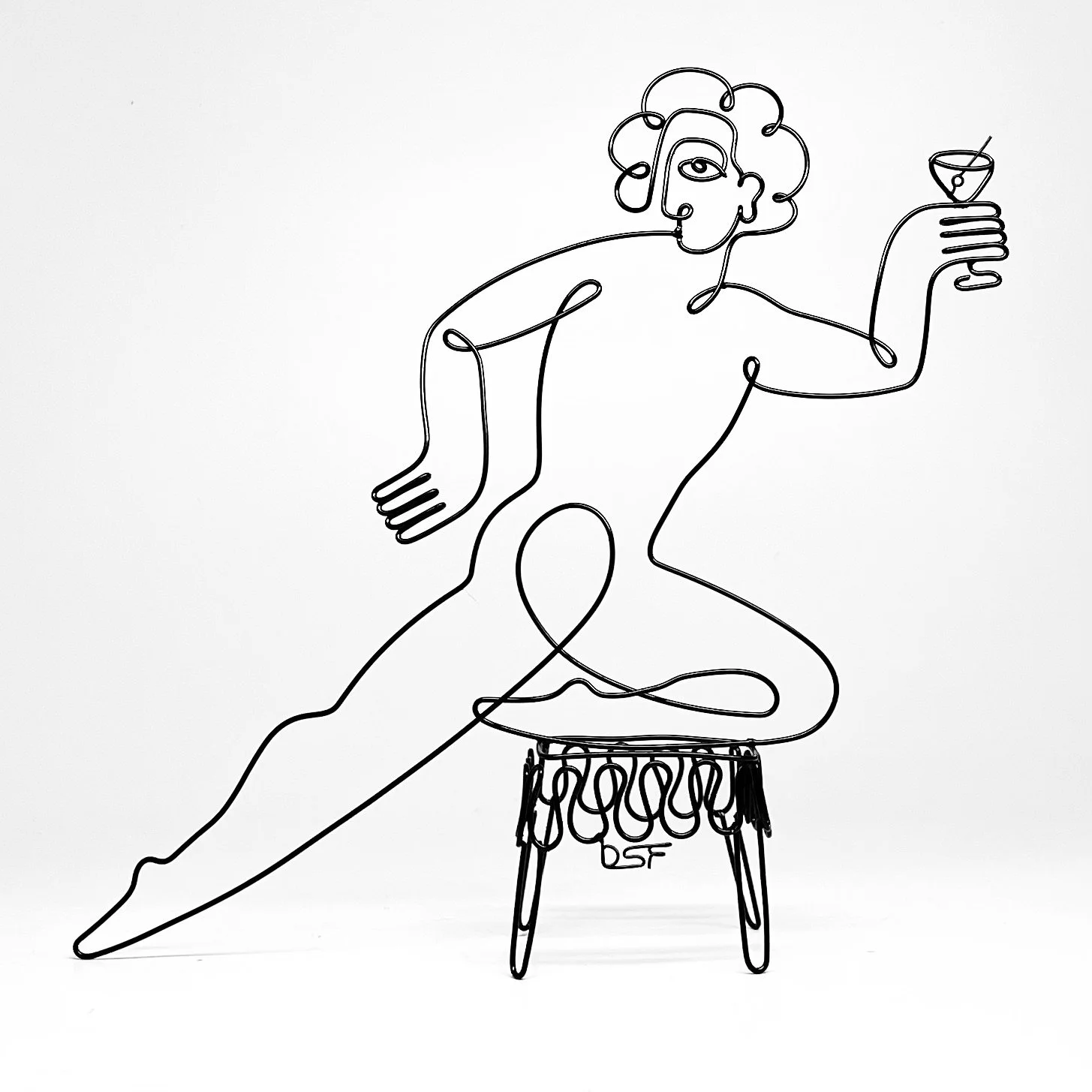 Party Animal 3, 2025, Powder Coated Steel + Acrylic, 10”x10”x3”