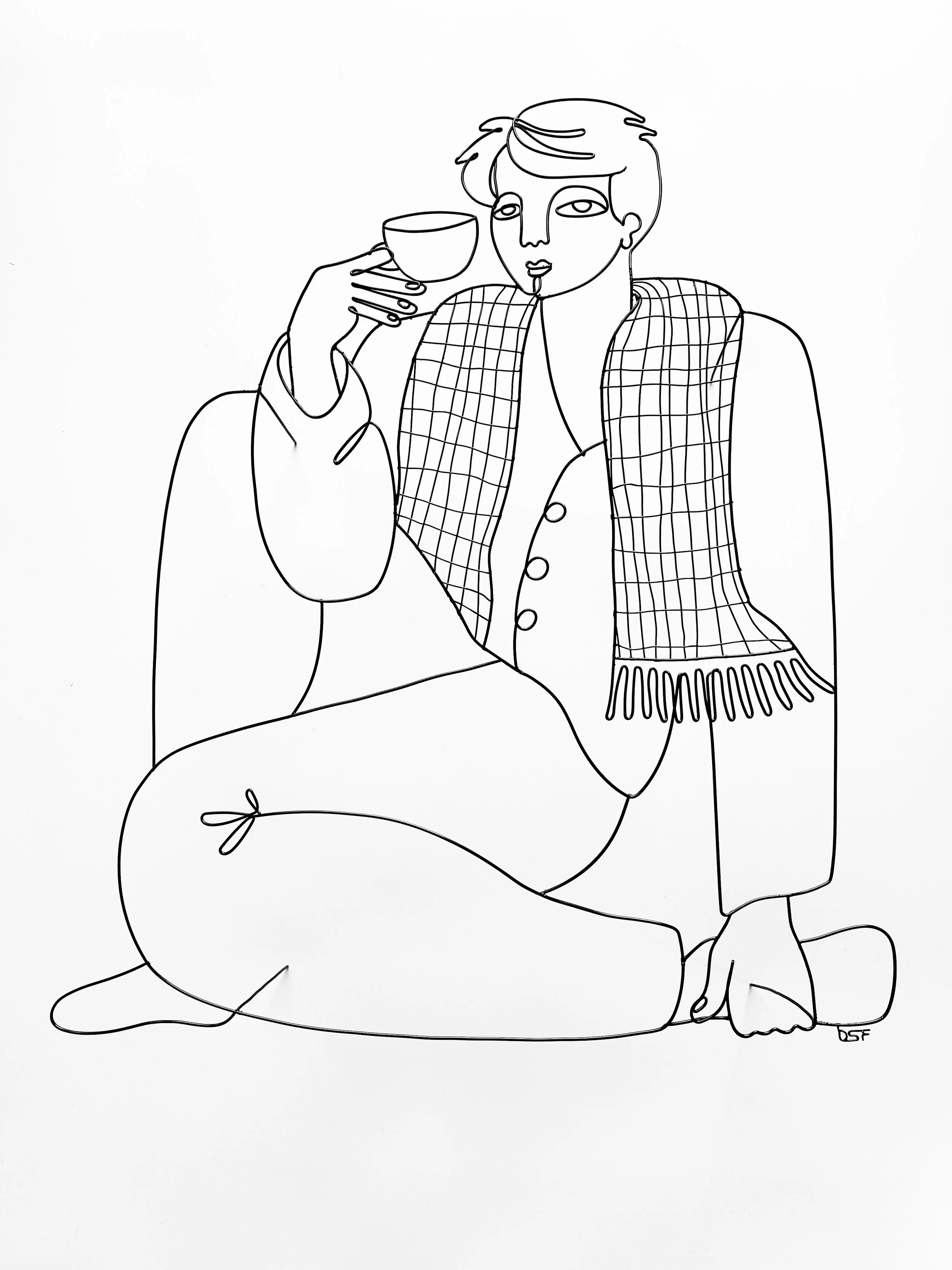 Cold Brew, Powder Coated Steel,
22”x25”x4”
