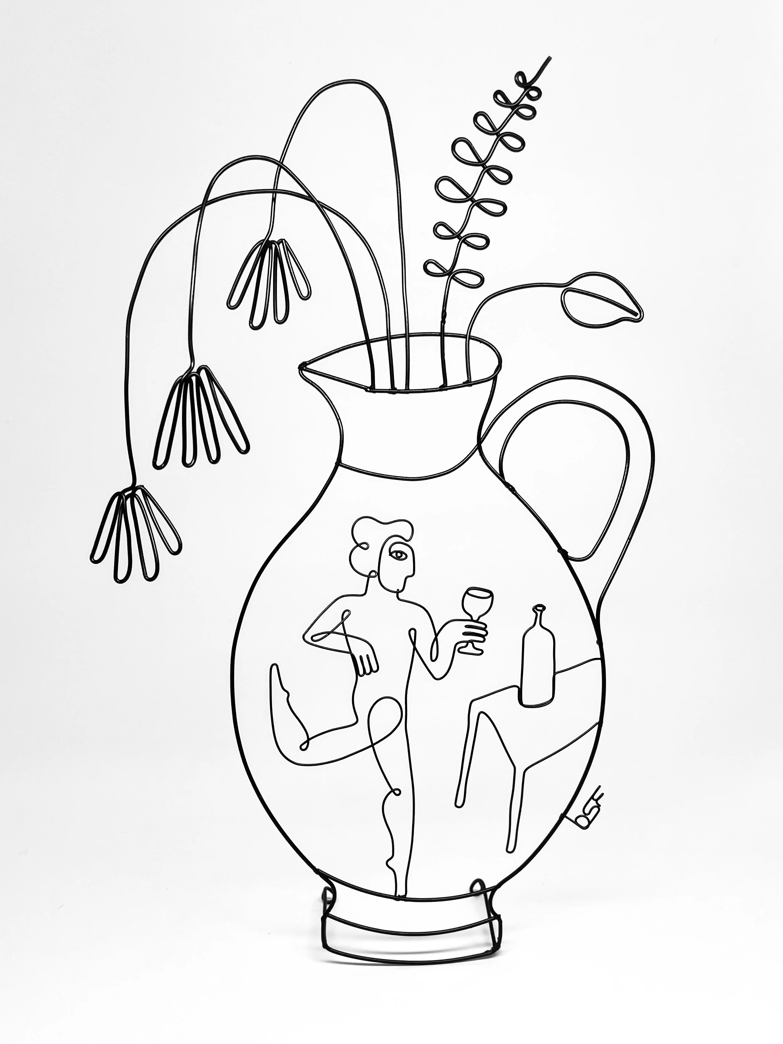 Ode to a Grecian Urn 3, 2025, Powder Coated Steel, 9”x14”x3.5”
