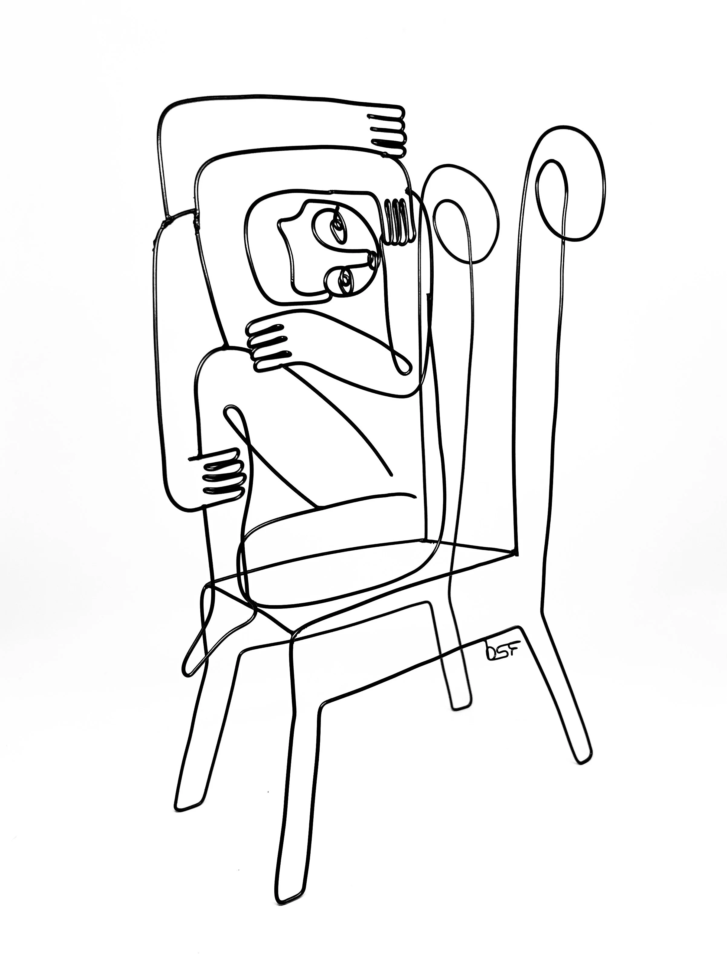 Anxious Sitter 4 (side view)


