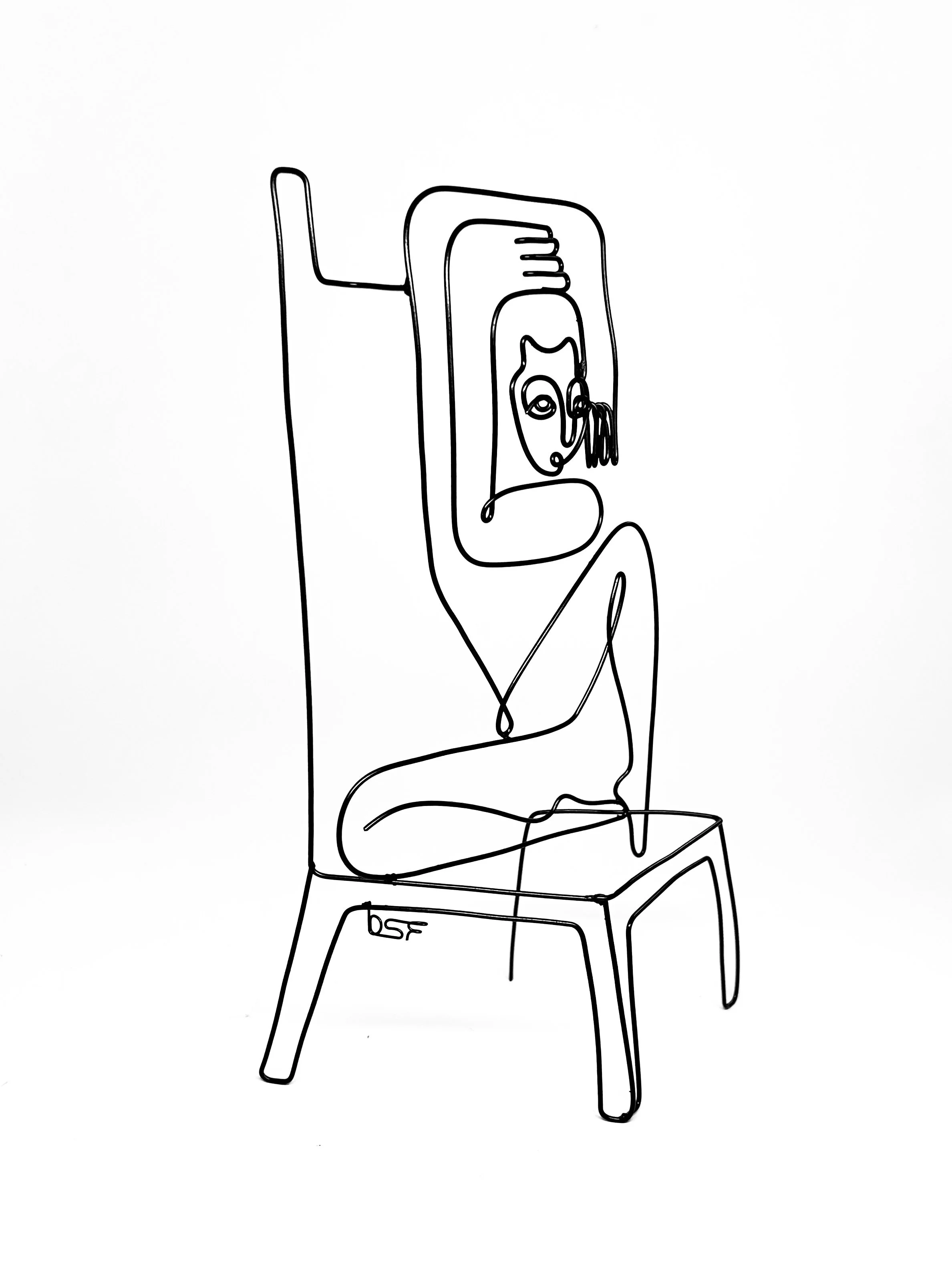 Anxious Sitter 6 (side view)