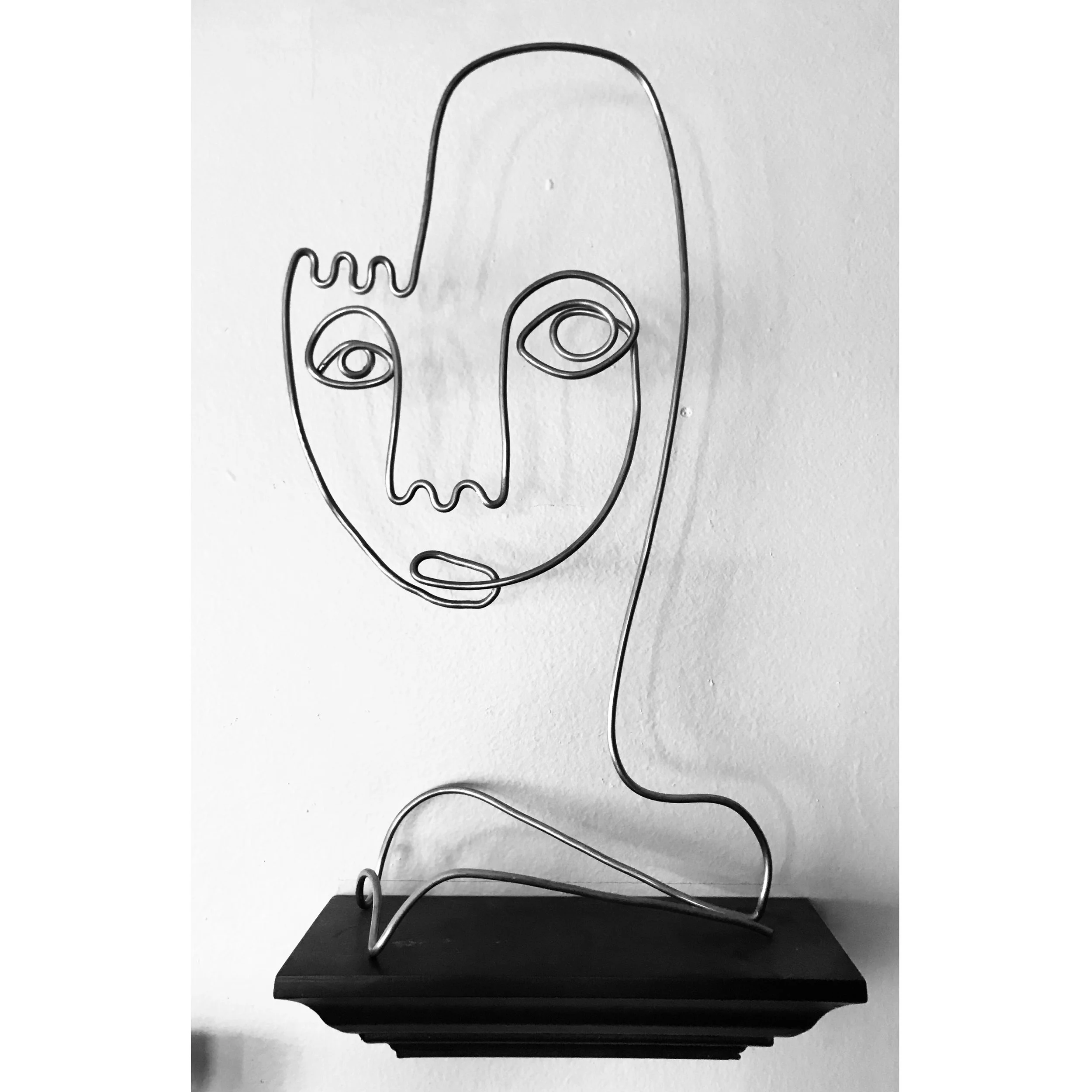 Seb, 2021, Aluminum, 24"x14"x4"